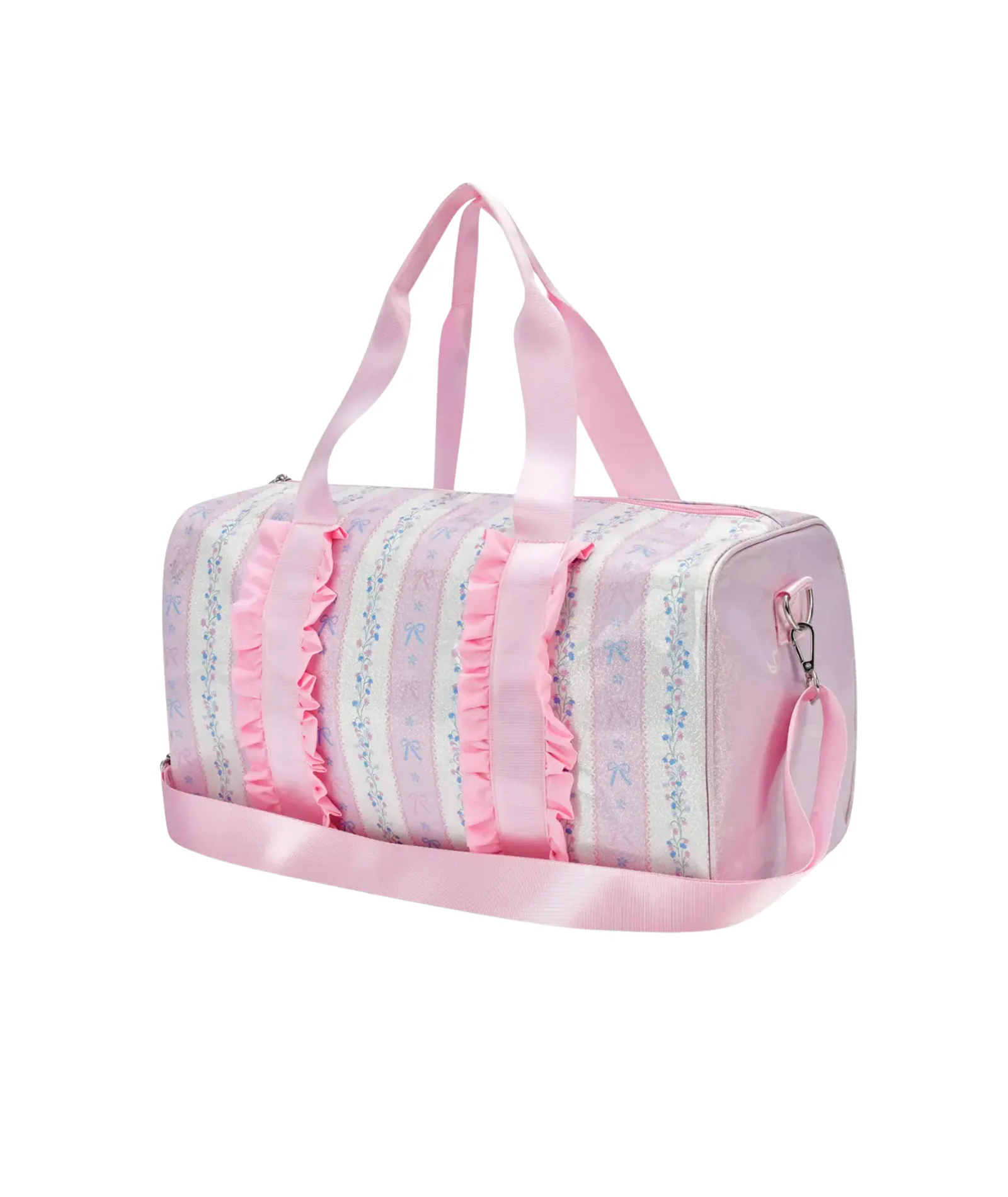 Floral Stripe Duffel Bag - Image 2