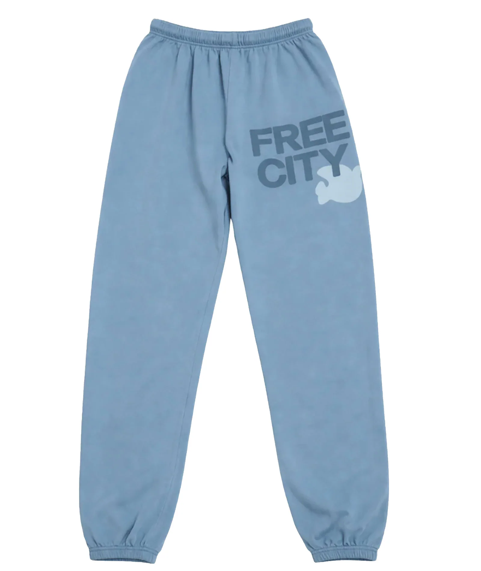 FREECITY Women Large Sweatpants Blue Milk - Image 3