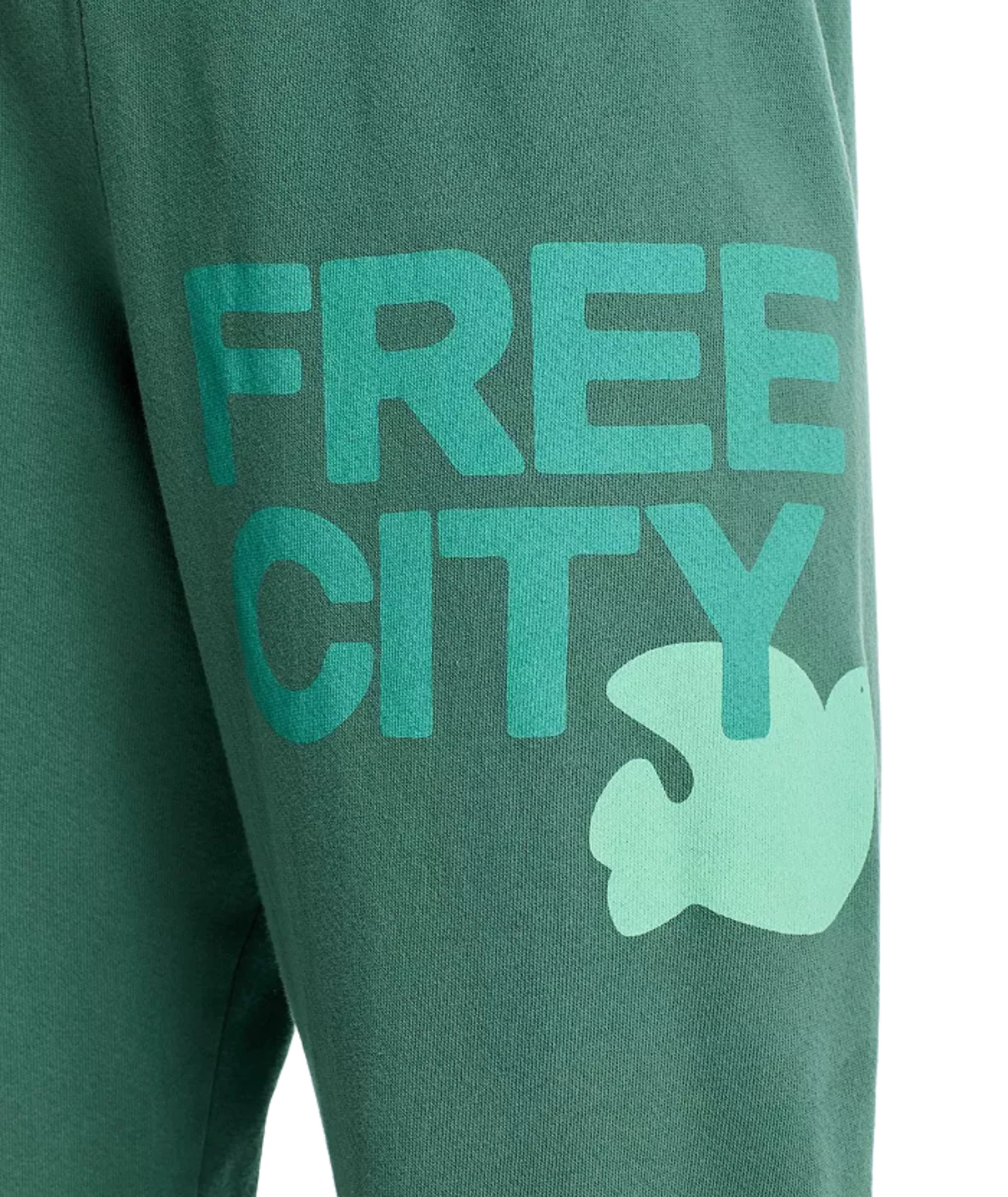 FREECITY Women Large Sweatpants Eat Green - Image 3
