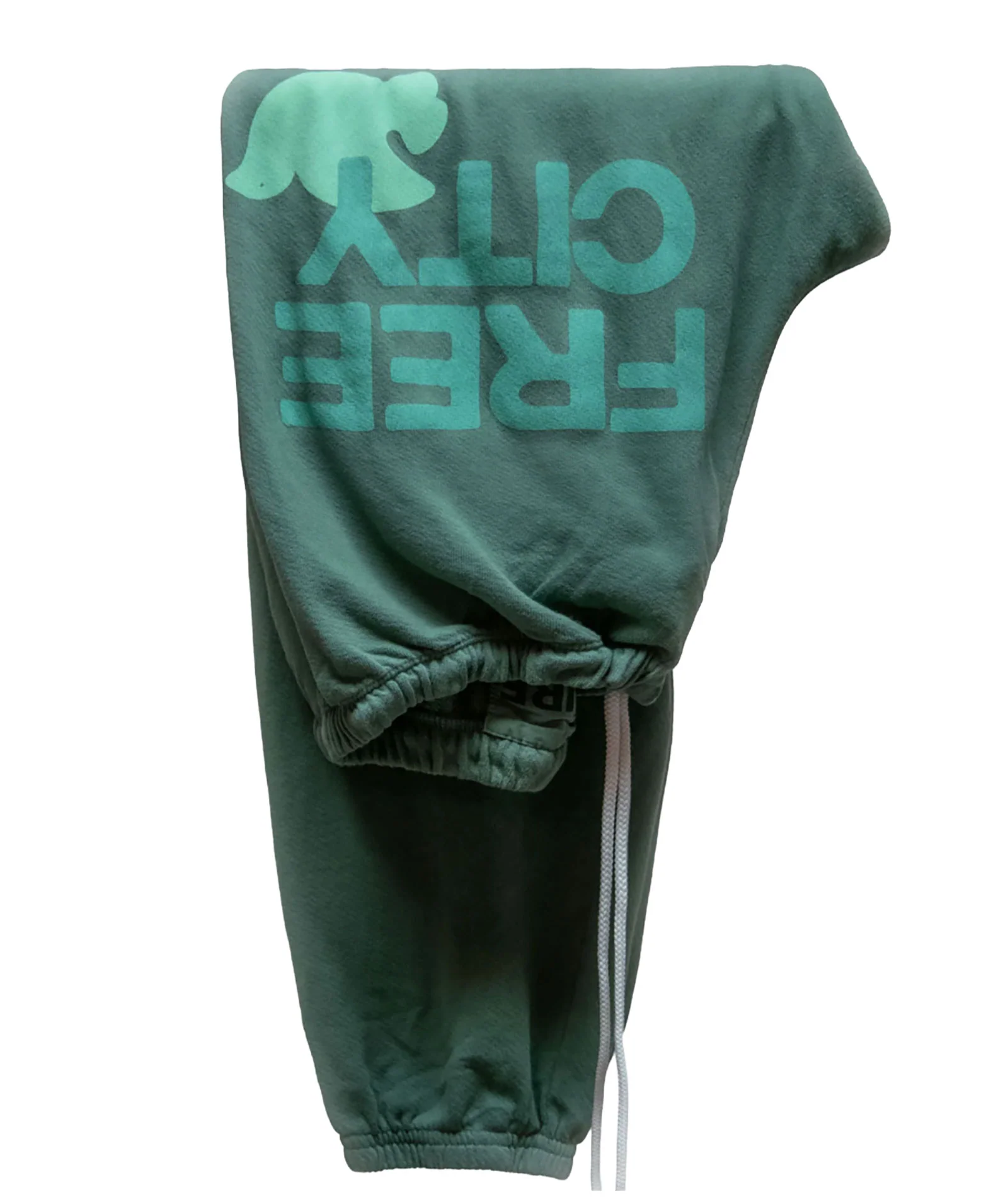 FREECITY Women Large Sweatpants Eat Green - Image 4