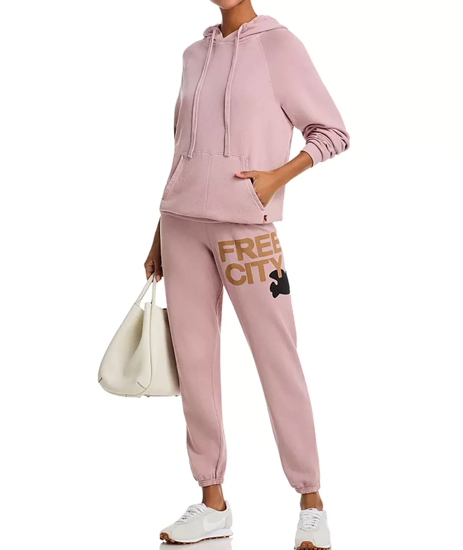 FREECITY Women Large Sweatpants Ballerina Golden - Image 2
