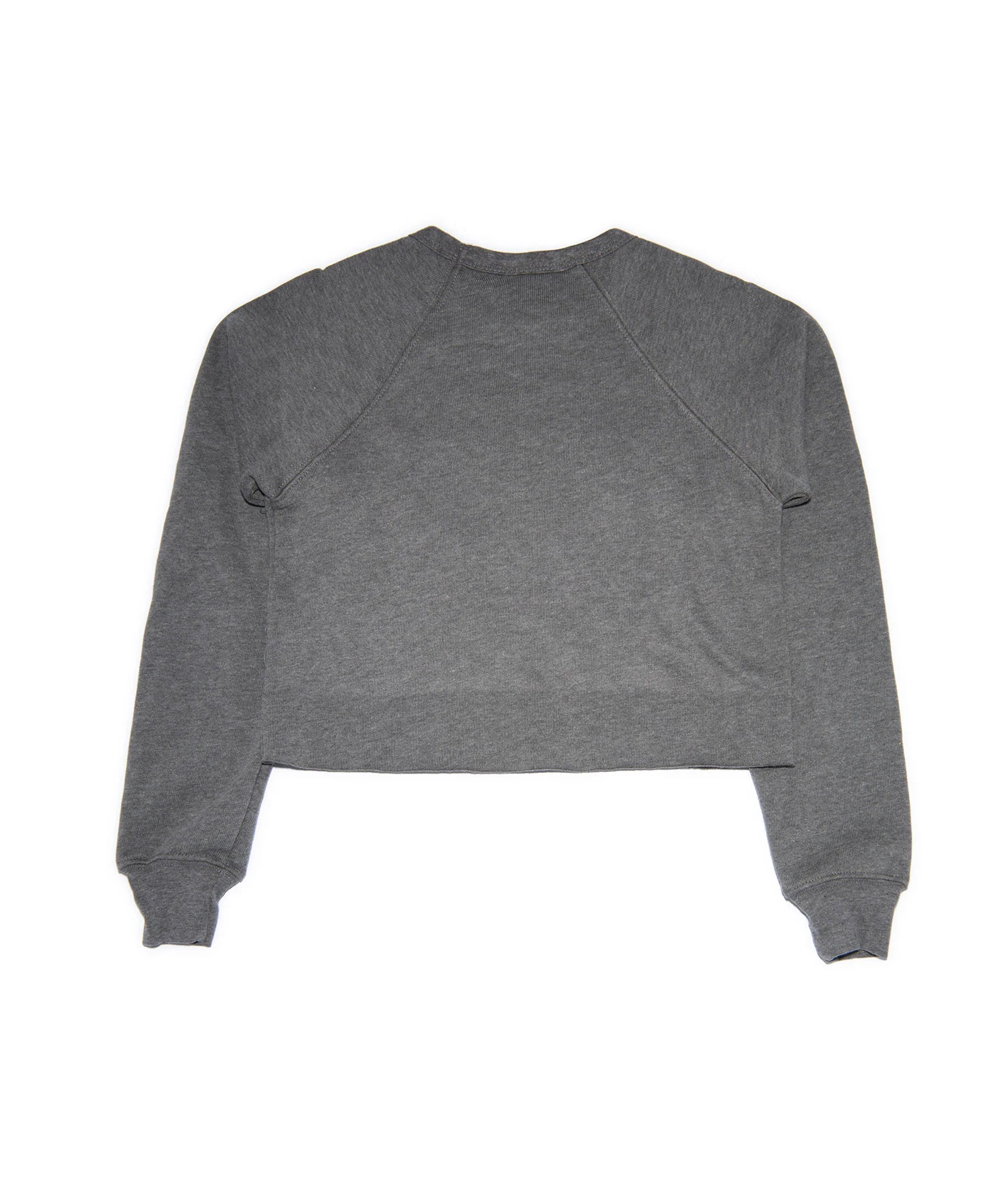 Girls Birch Trail Nation Charcoal Grey Cropped Camp Sweatshirt - Image 2