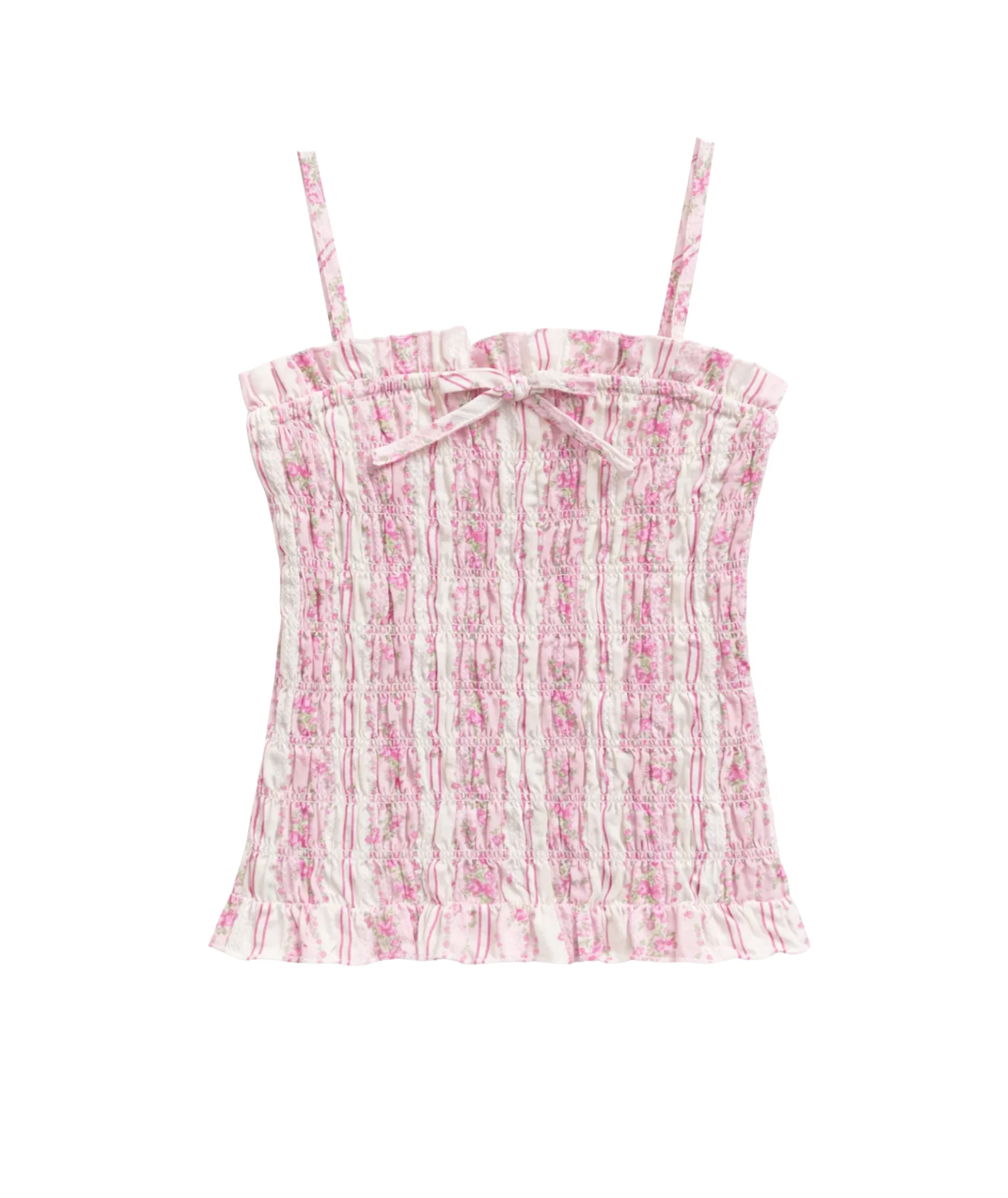 Katie J NYC Girls Baby Pink Cottage Stripe Alma Top - Image 4