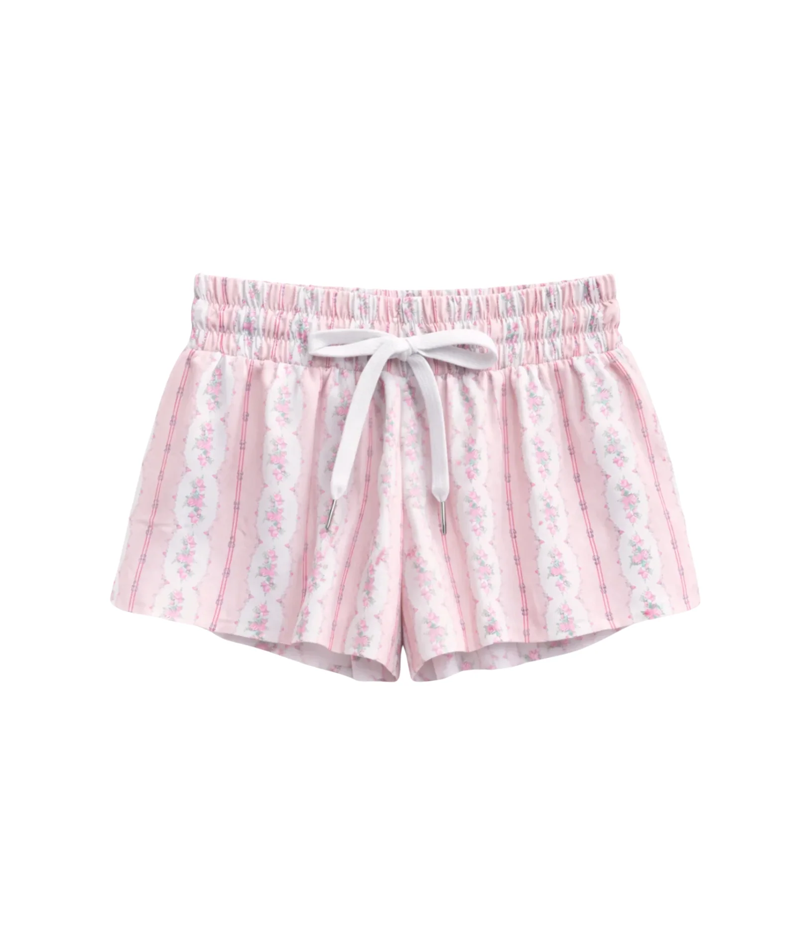 Katie J NYC Girls Baby Pink Cottage Stripe Farrah Shorts - Image 4