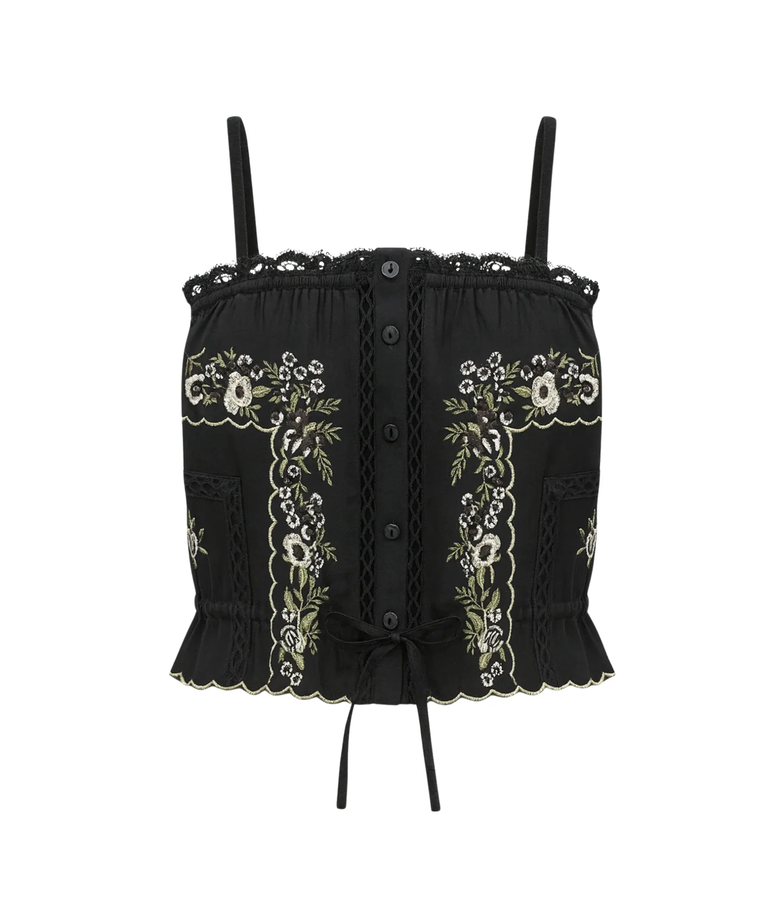 Katie J NYC Girls Black/Gold Lurex Allegra Cami - Image 4