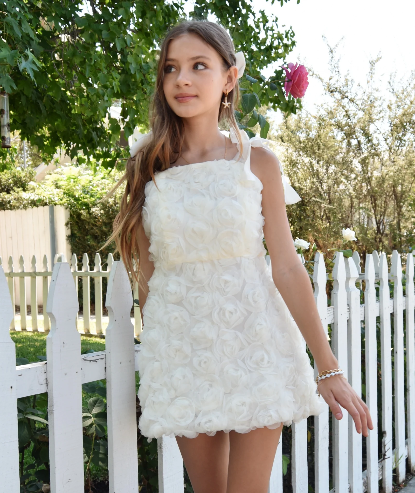 Katie J NYC Girls Bonnie Roses Dress - Image 6
