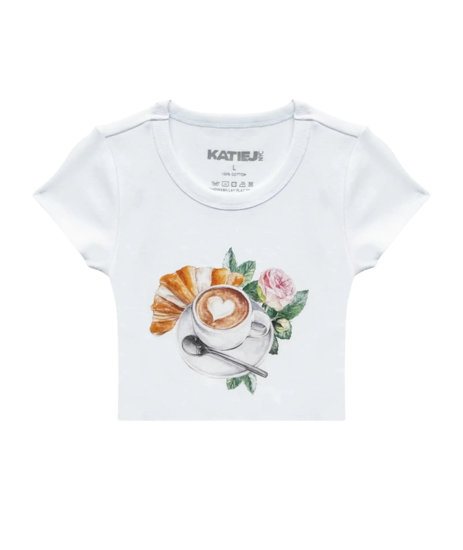 Katie J NYC Girls Cappuccino Tee - Image 3