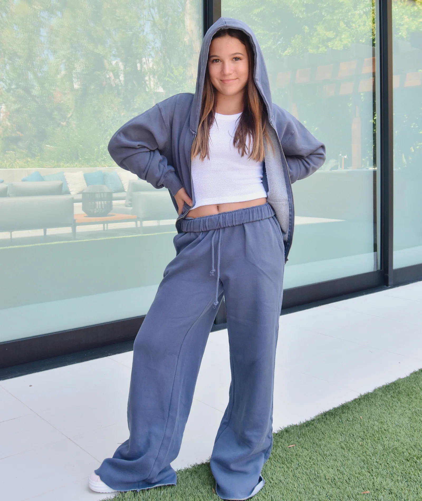 Katie J NYC Girls Cody Zip Hoodie - Image 4