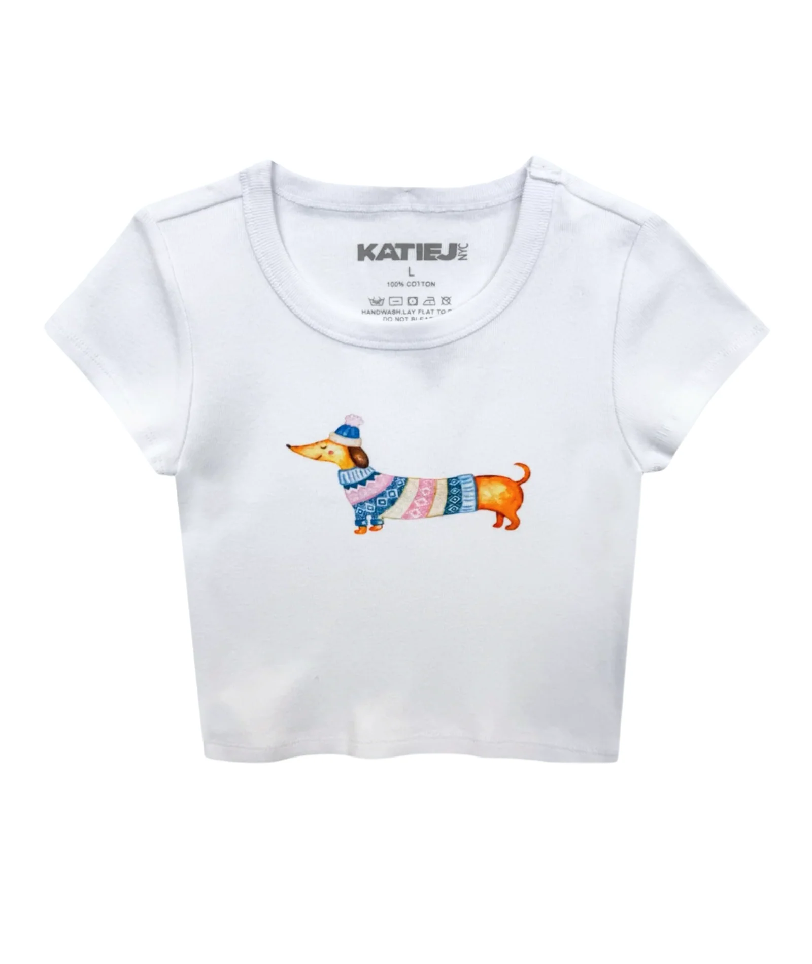Katie J NYC Girls Dachshund Tee - Image 3
