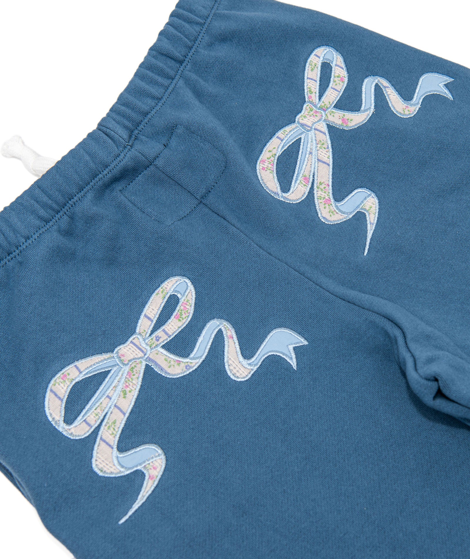 Katie J NYC Girls Denim Vintage Floral Shane Wide Leg Sweatpants - Image 3