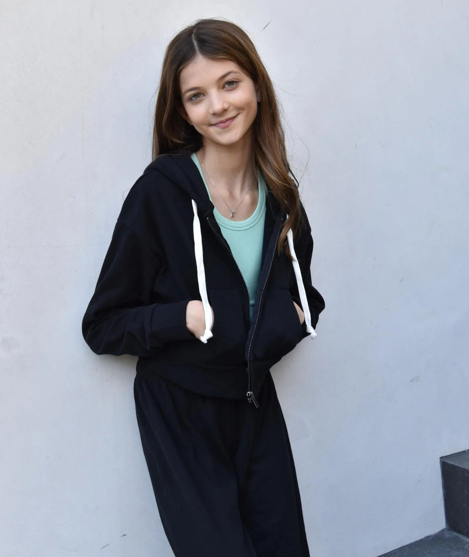 Katie J NYC Girls Dylan Crop Zip Hoodie - Image 3