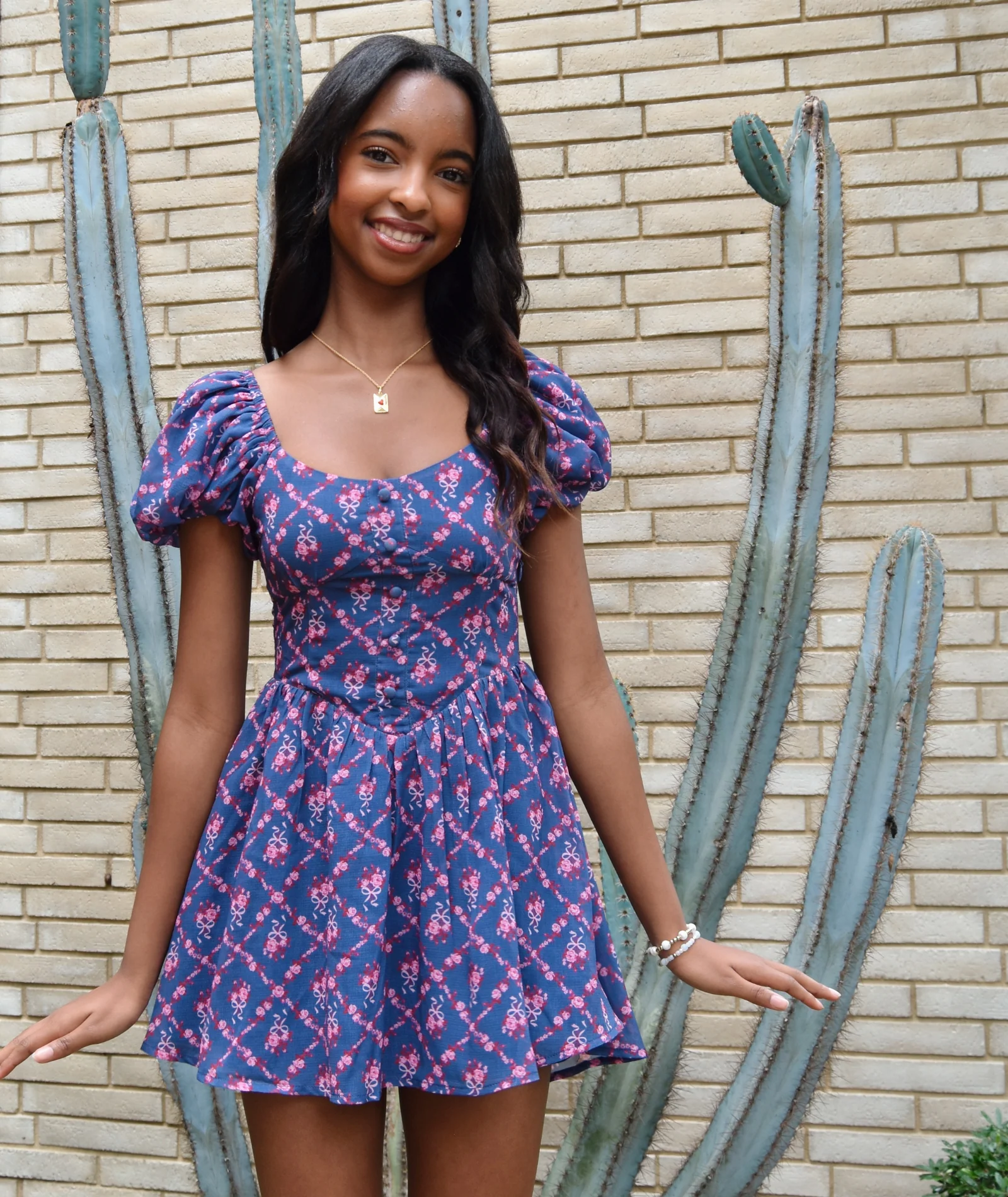 Katie J NYC Girls Sailboat Trellis Greta Dress - Image 3