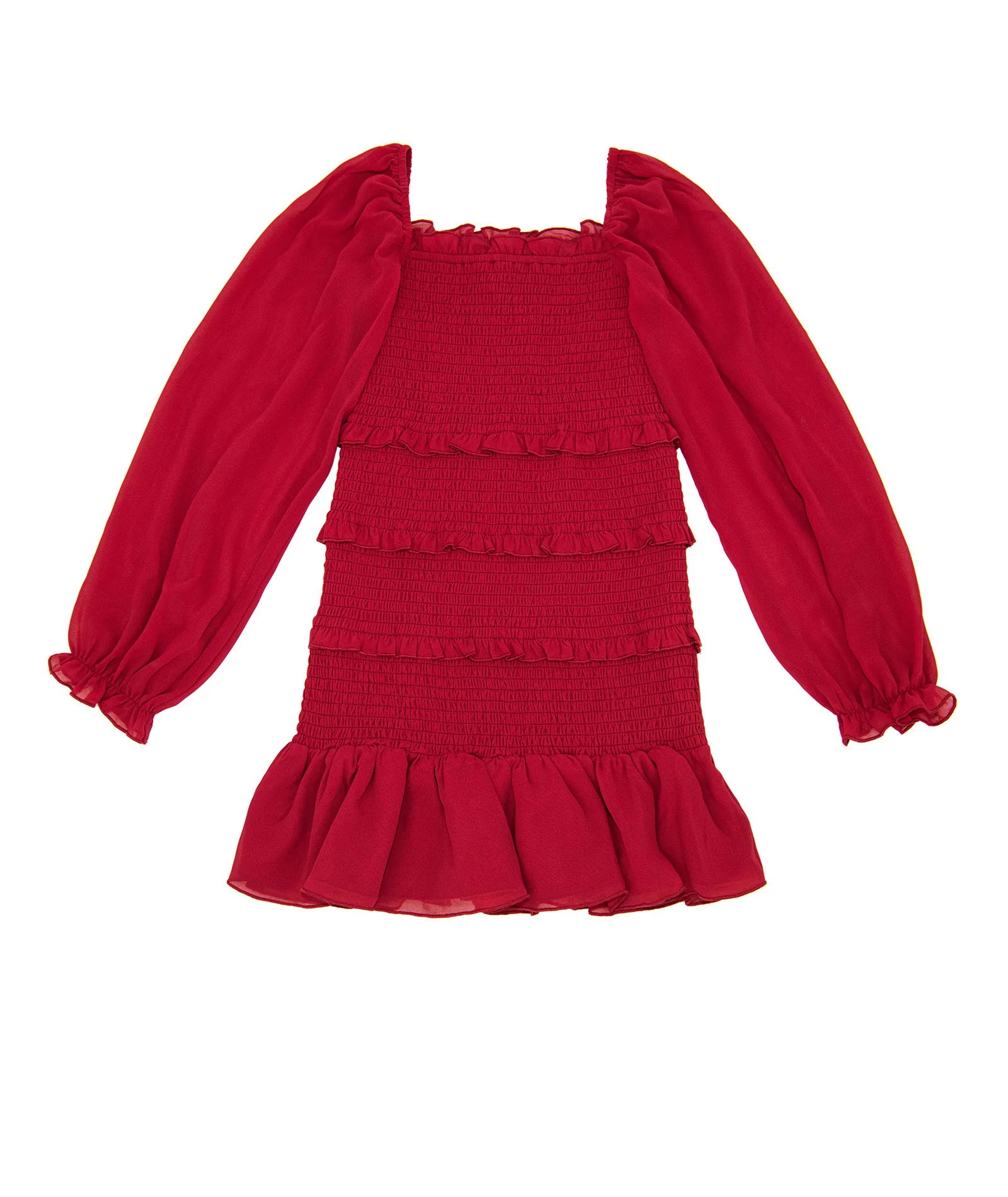 Katie J NYC Girls Laila Long Sleeve Georgette Dress - Image 3