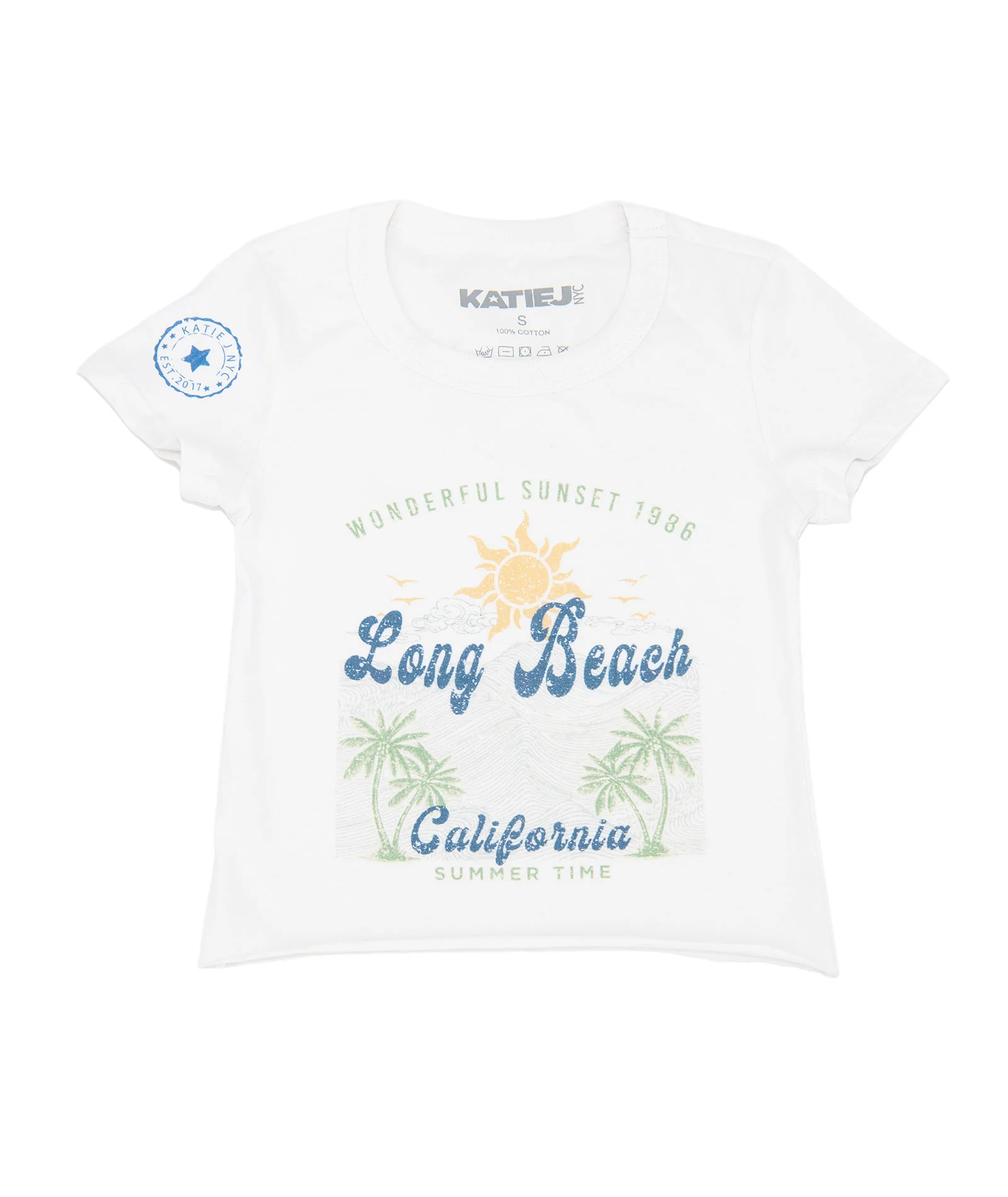 Katie J NYC Girls Long Beach Tee - Image 4