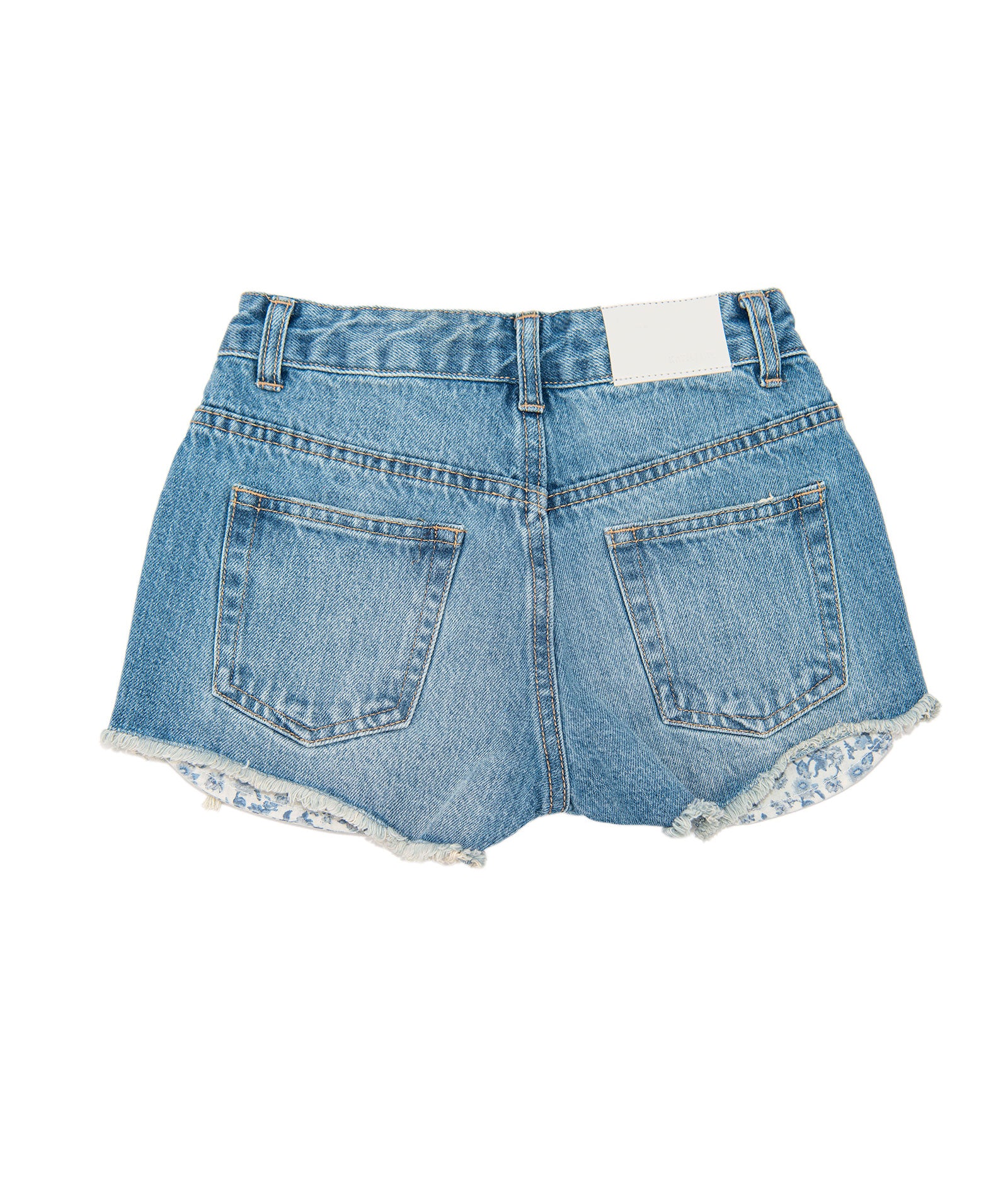 Katie J NYC Girls Malibu Dark Wash Toile Pocket Jean Shorts - Image 7