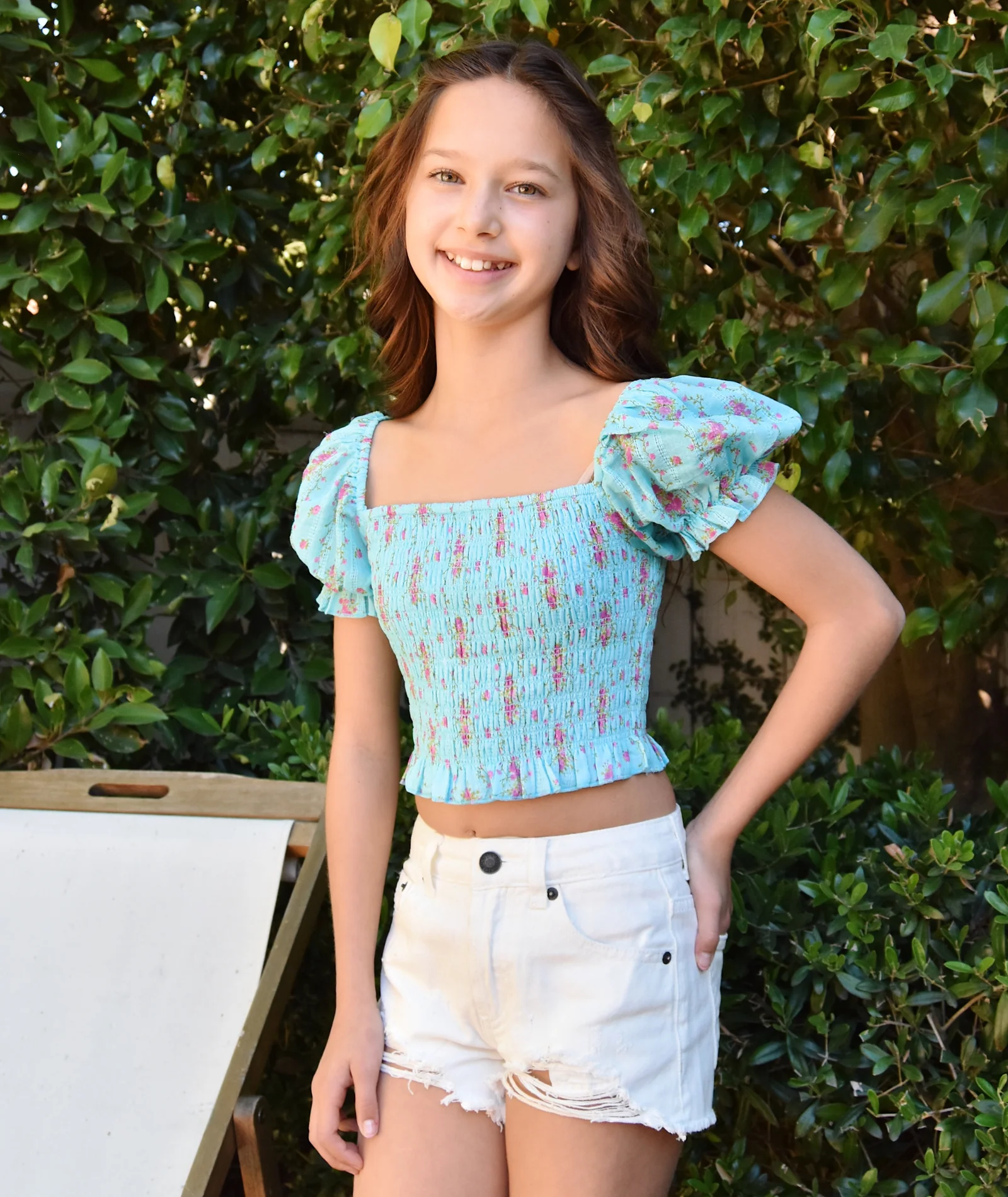 Katie J NYC Girls Malibu White Jean Shorts - Image 3