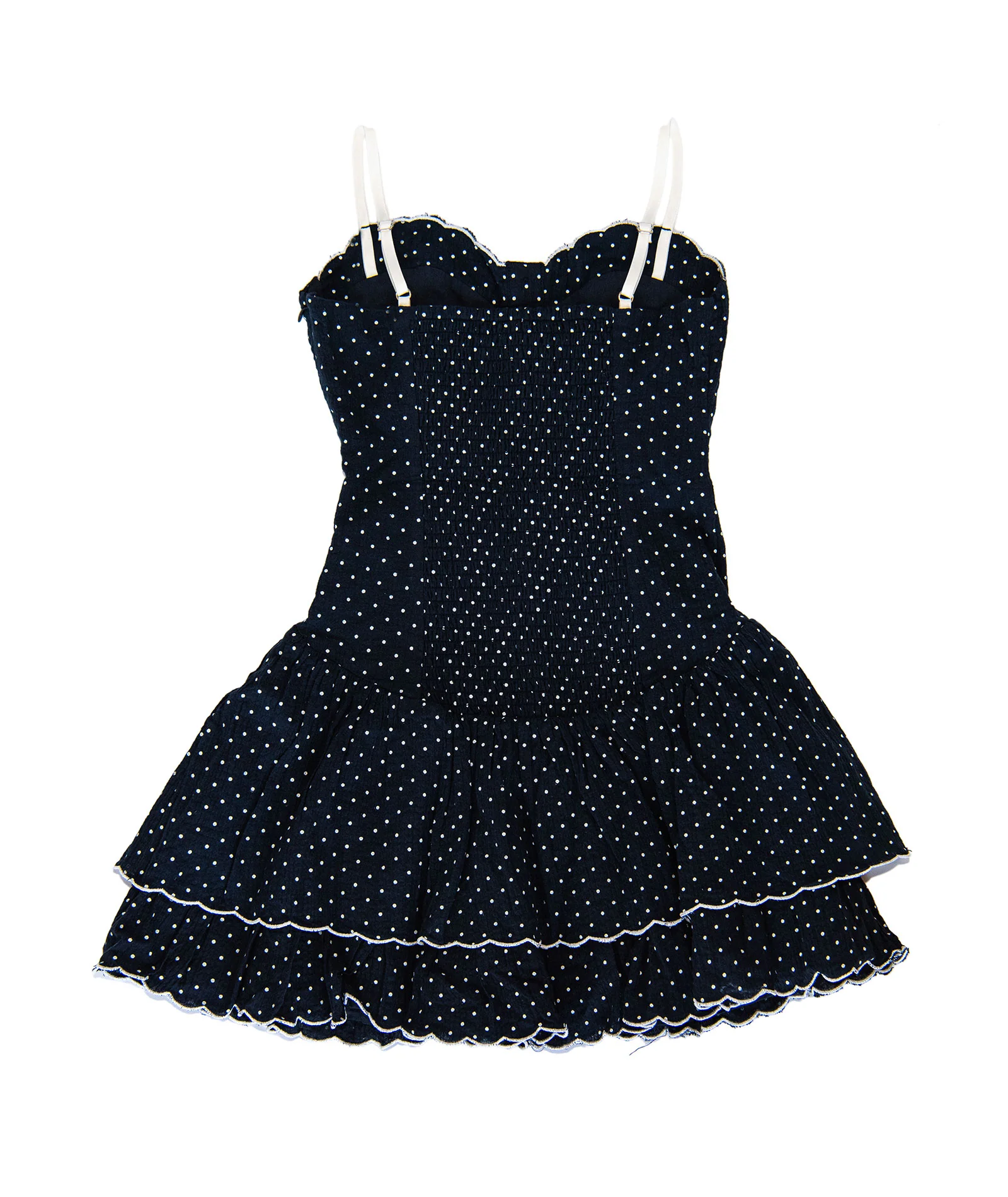 Katie J NYC Girls Navy Polkadot Soren Dress - Image 2