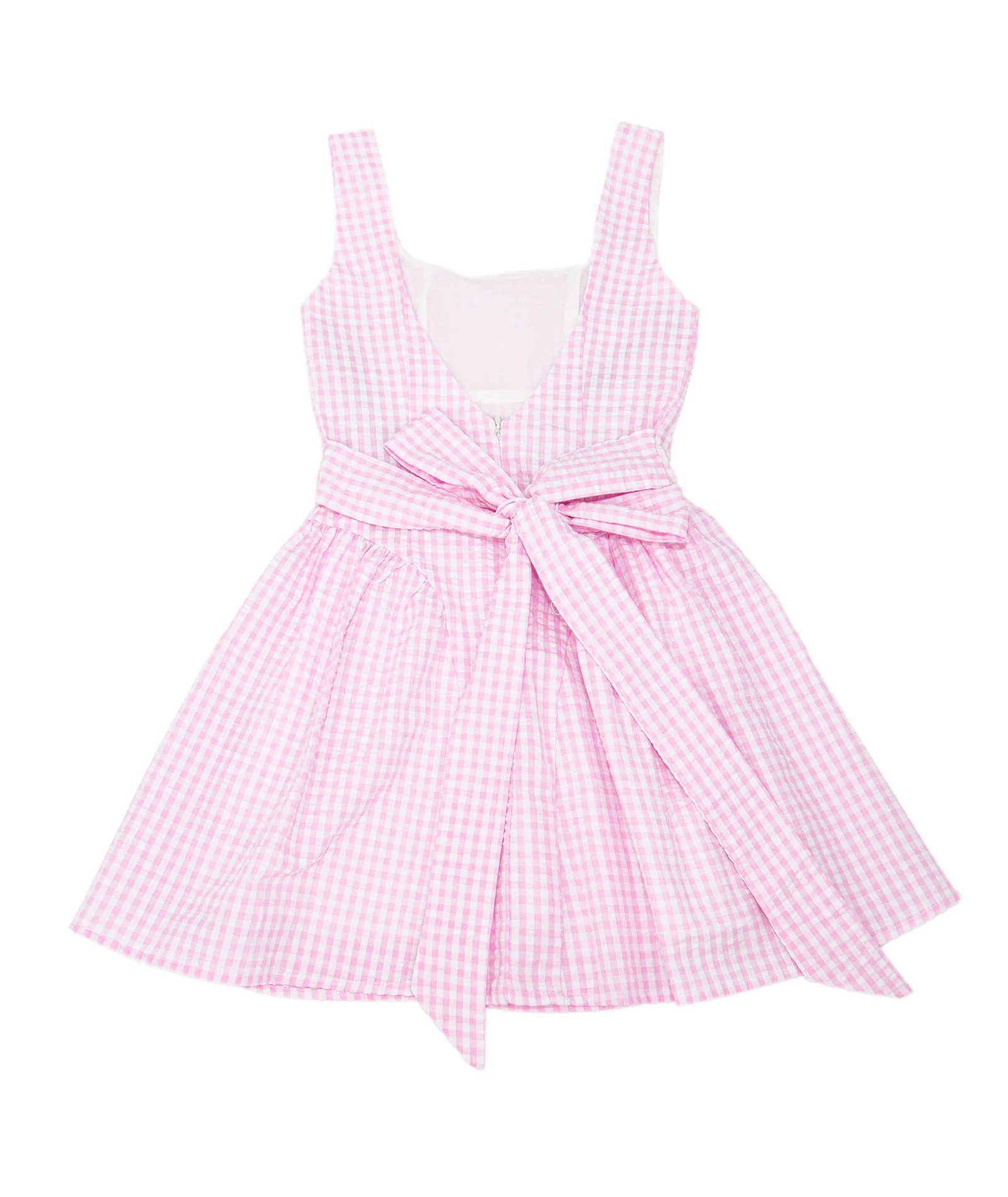Katie J NYC Girls Baby Pink Gingham Brenna Dress - Image 5