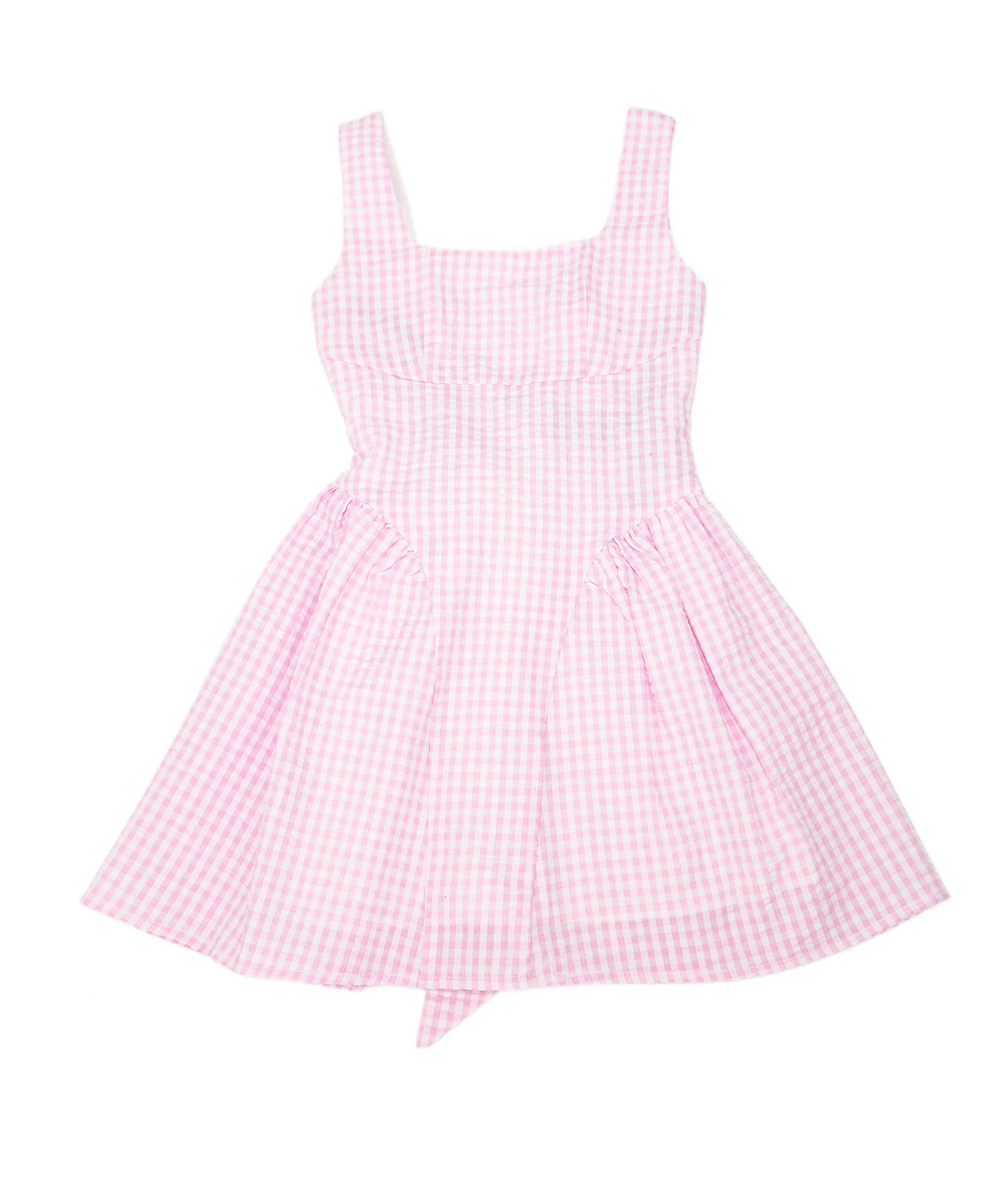Katie J NYC Girls Baby Pink Gingham Brenna Dress - Image 6