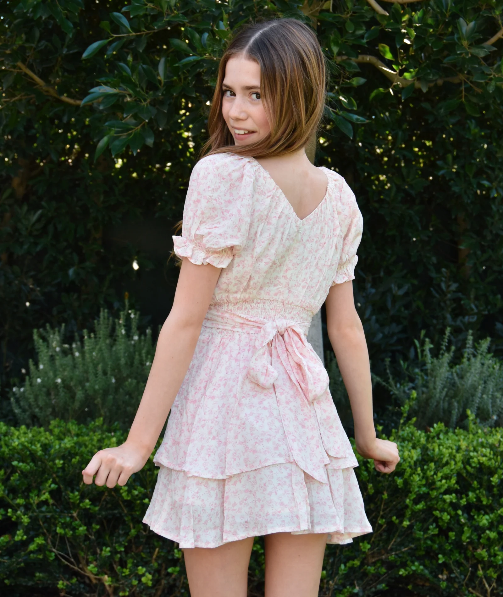 Katie J NYC Girls Pink Mini Toile Delilah Dress - Image 2