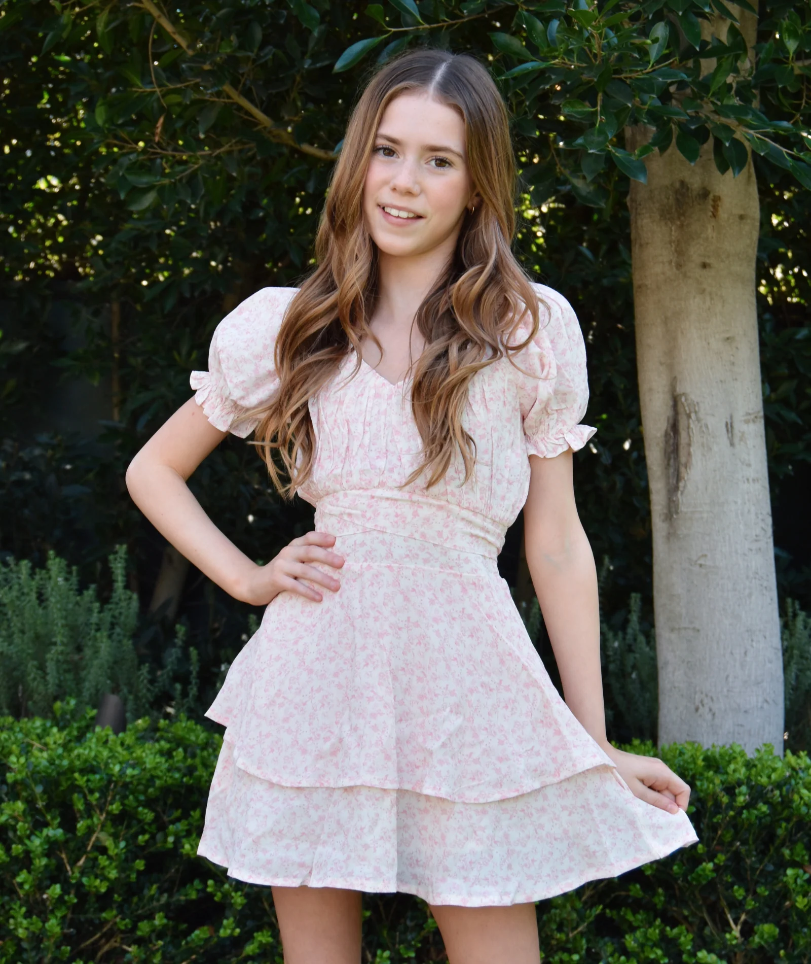 Katie J NYC Girls Pink Mini Toile Delilah Dress - Image 4