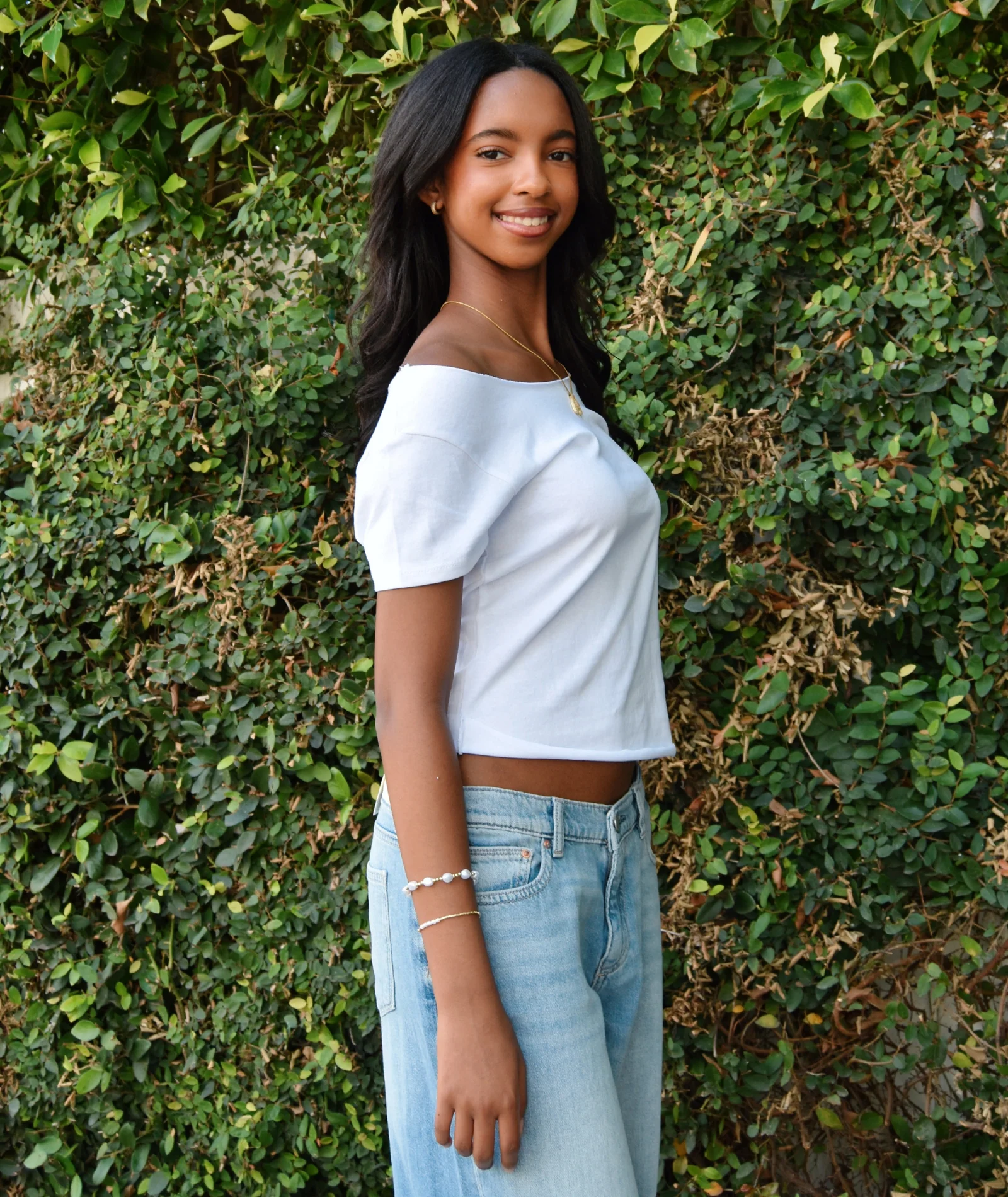 Katie J NYC Girls Reign Off Shoulder Tee - Image 3
