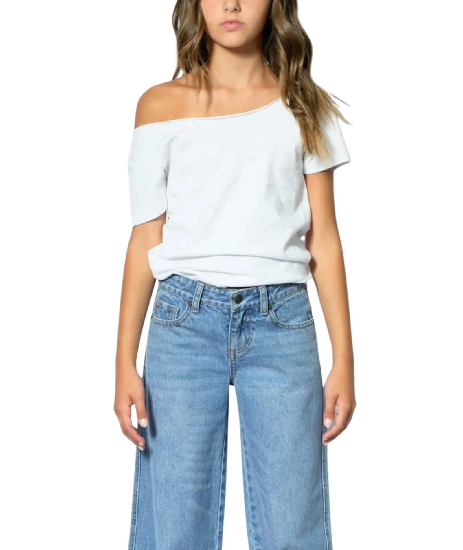 Katie J NYC Girls Reign Off Shoulder Tee - Image 4