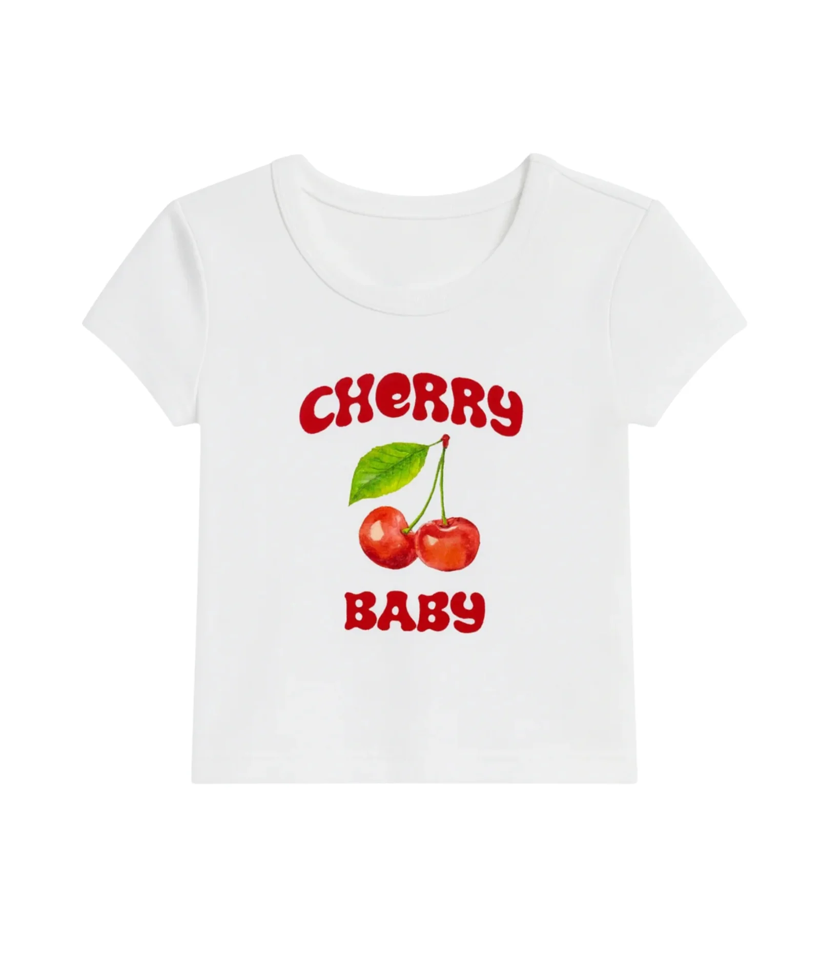 Katie J NYC Girls Cherry Baby Tee - Image 5