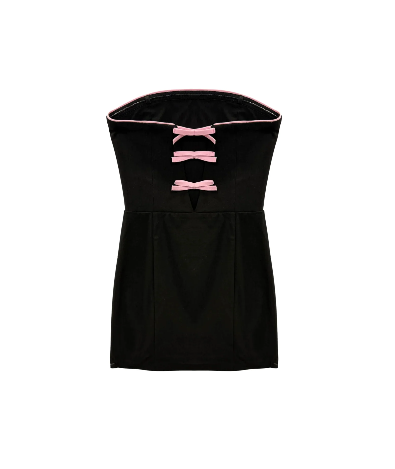 Katie J NYC Girls Tina Black/Pink Bow Dress - Image 7