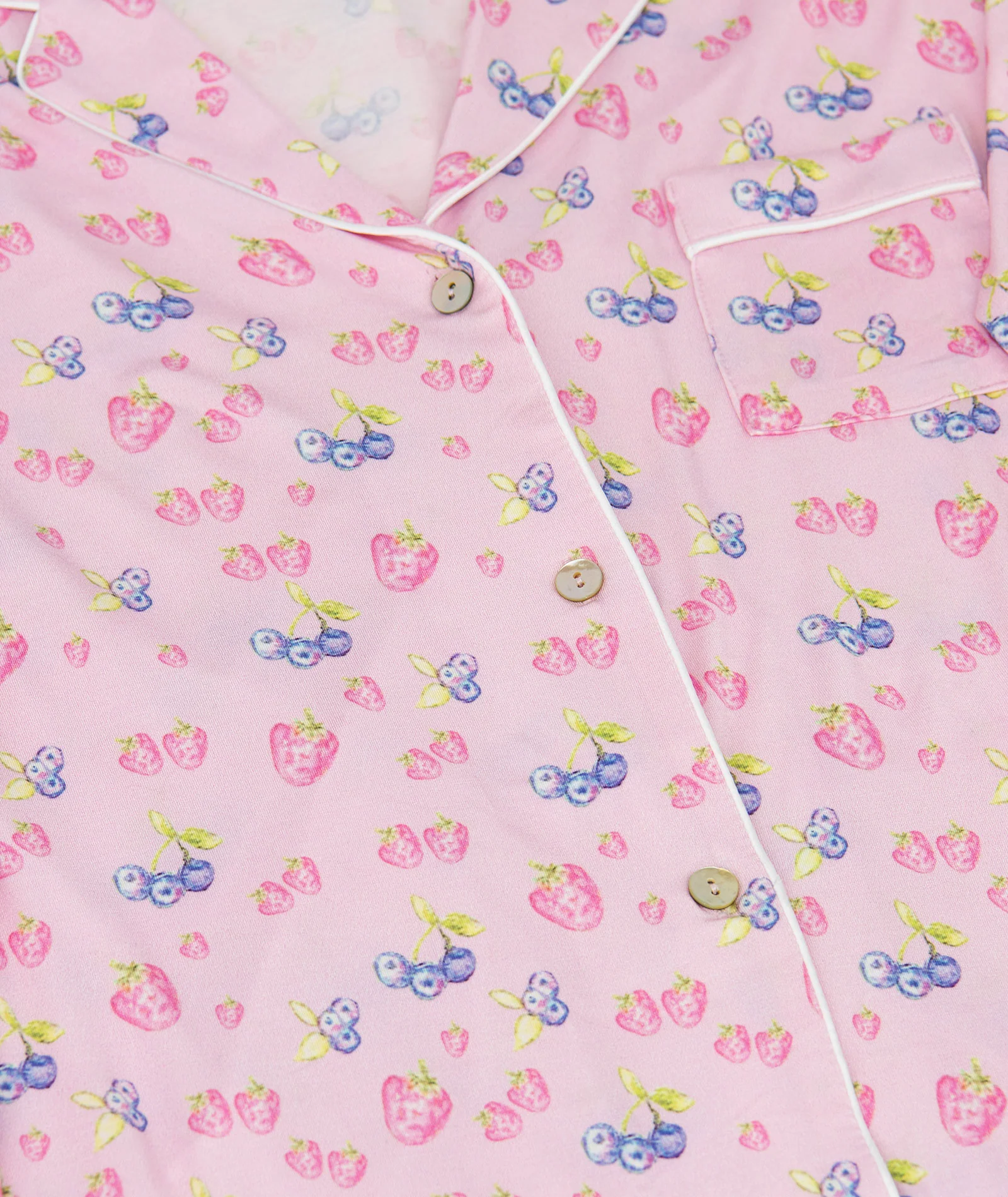 Katie J NYC Juniors Berries and Cream Maia Pants PJ Set - Image 2
