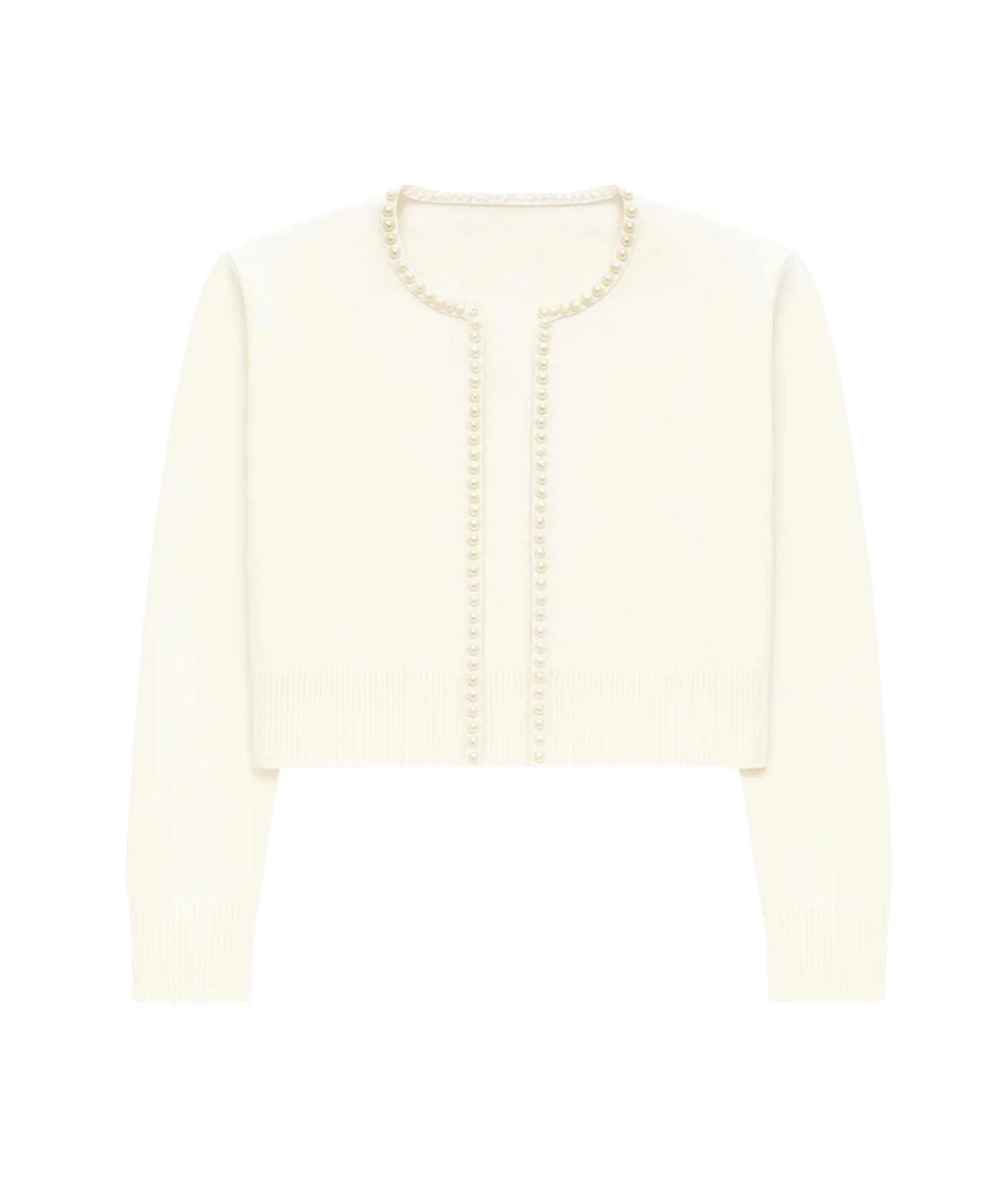 Katie J NYC Juniors Kitty Pearl Trim Cardigan - Image 3