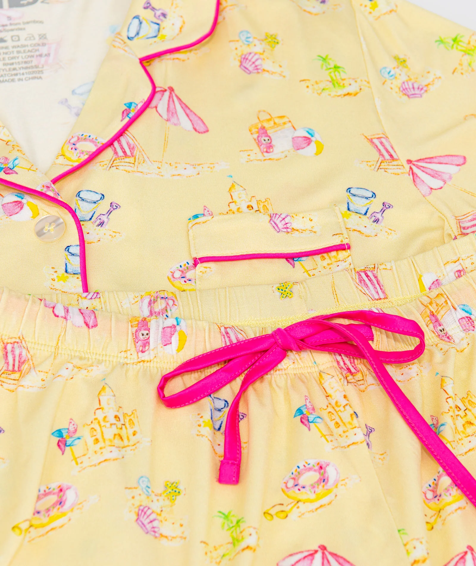 Katie J NYC Juniors Sandy Shores Lynn Shorts PJ Set - Image 4