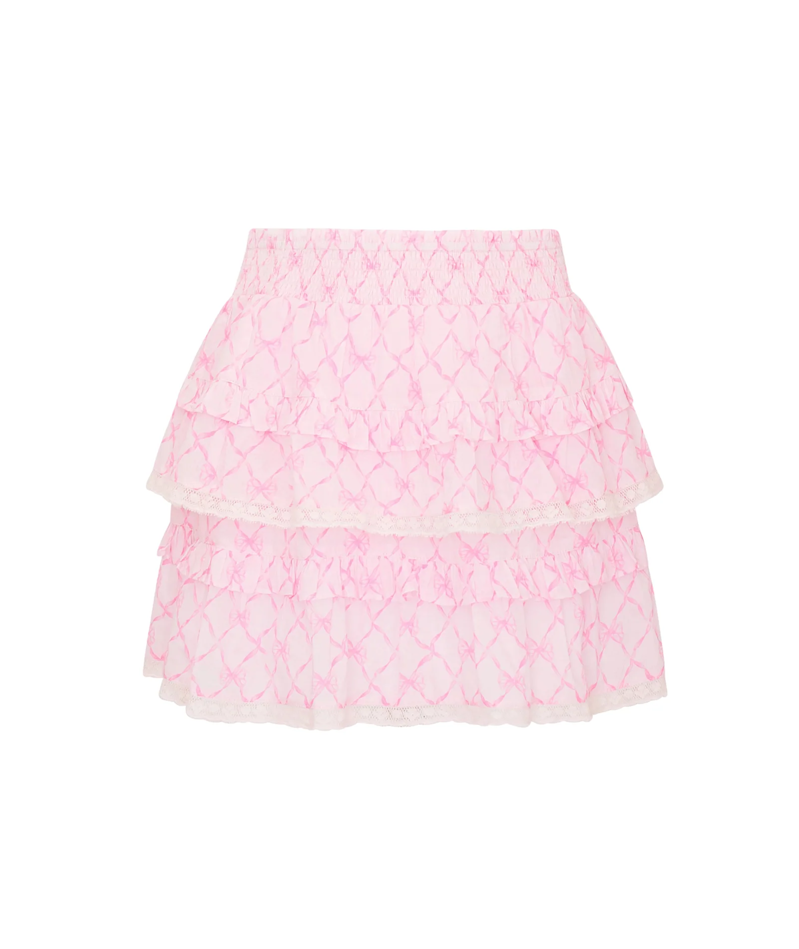 Love Shack Fancy Girls Billie Skirt Pink Peppermint - Image 5
