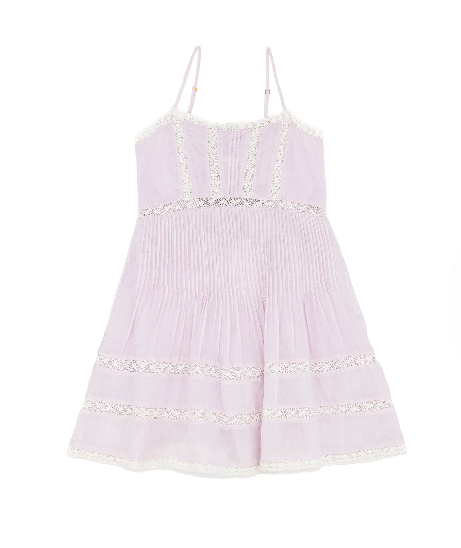 Love Shack Fancy Girls Havrea Dress Orchid Ice - Image 4
