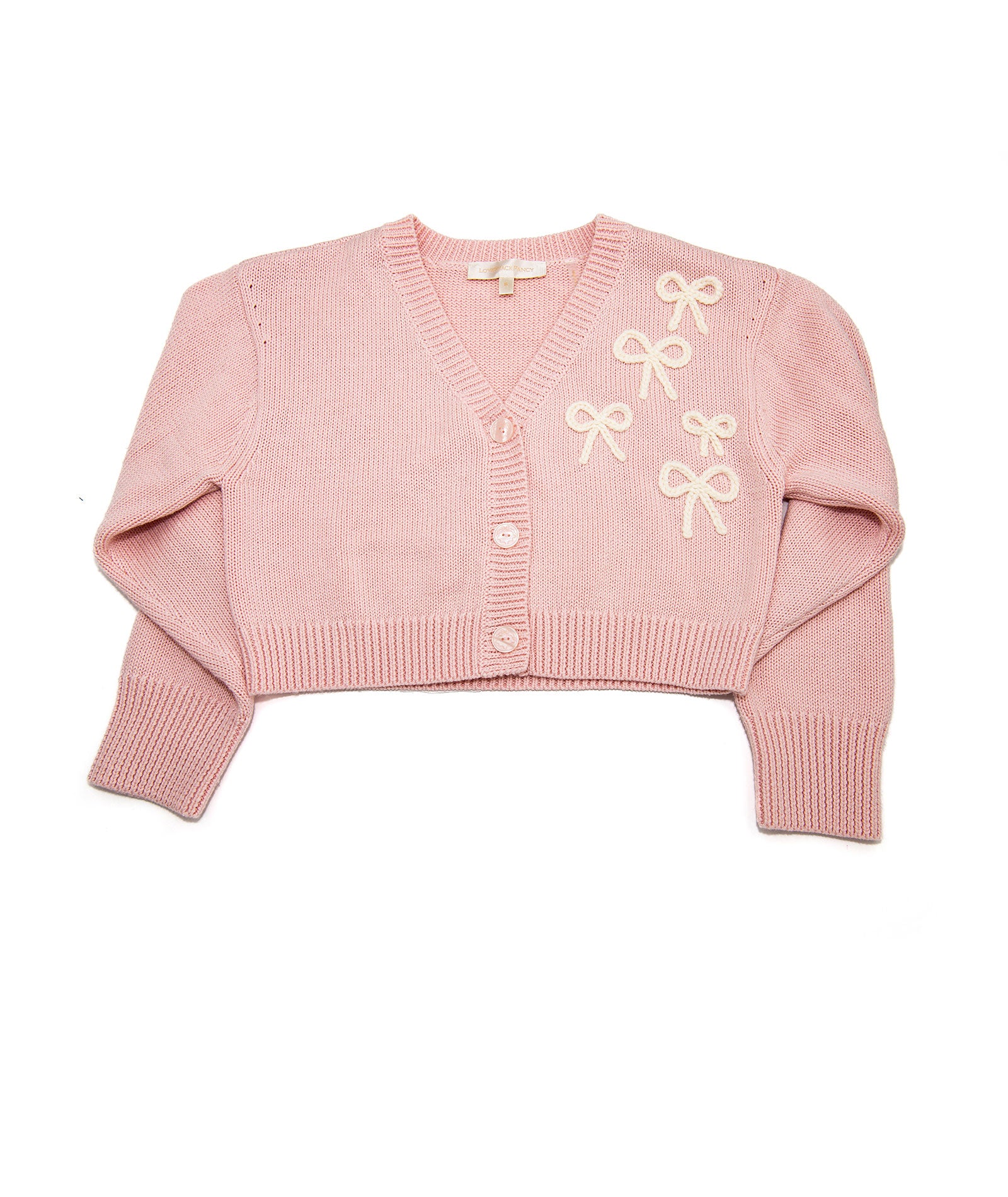 Love Shack Fancy Girls Jayne Cardigan Petal Meringue - Image 4