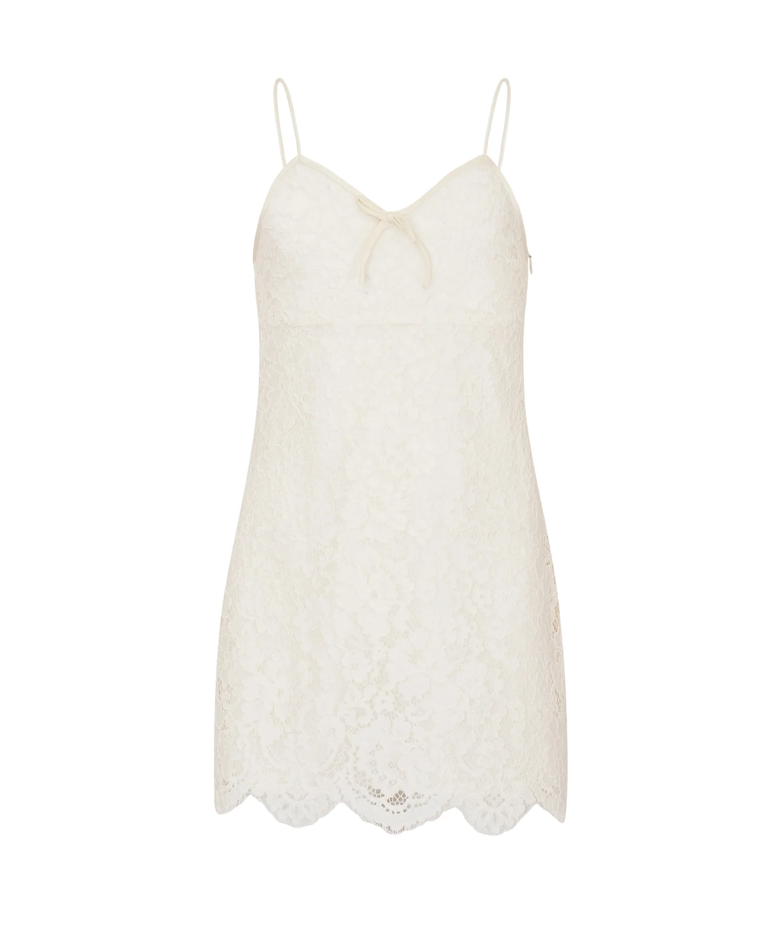 Love Shack Fancy Girls Mini Petaline Dress Ivory - Image 4