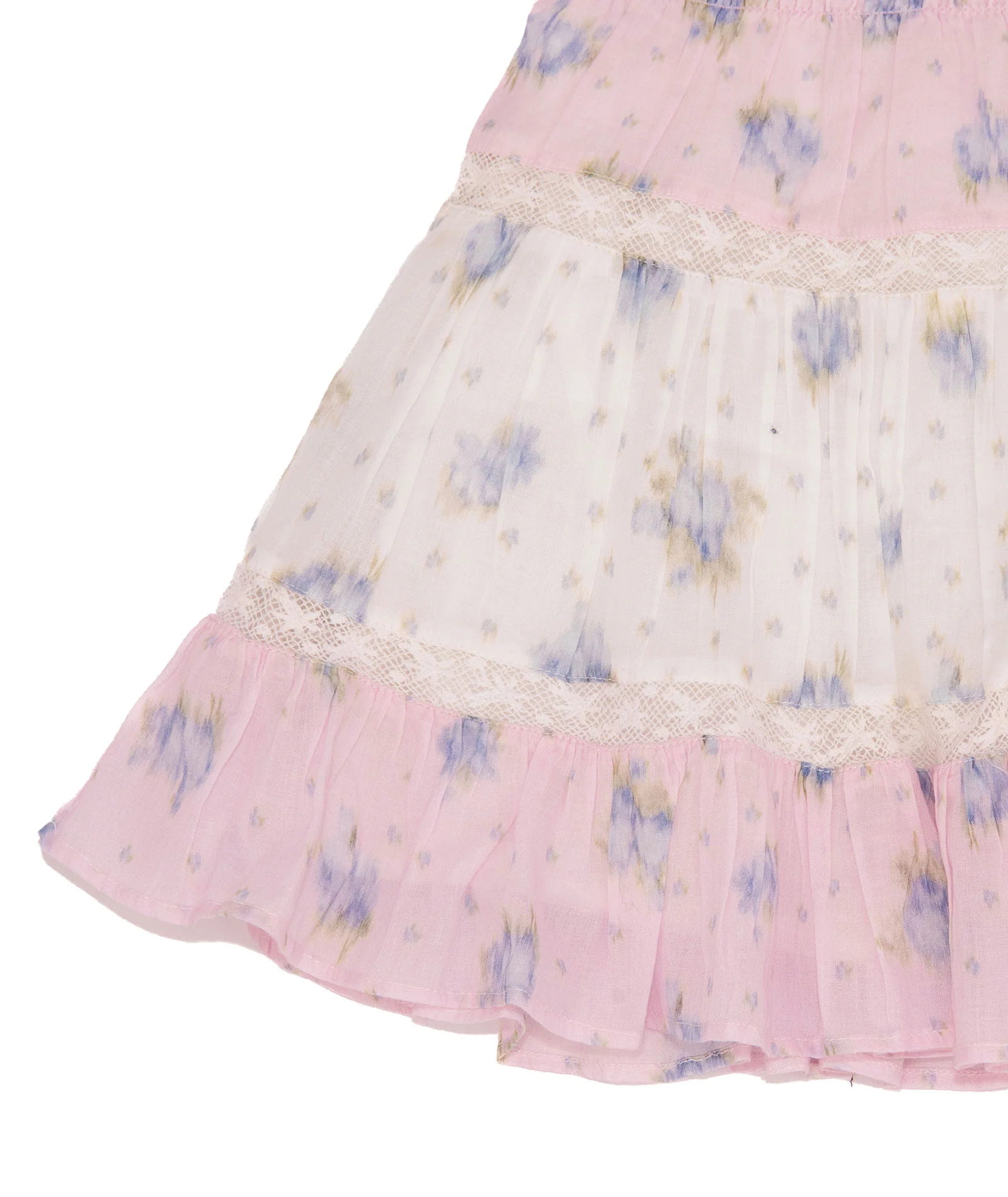 Love Shack Fancy Girls Raf Skirt Lilac Vanilla - Image 4
