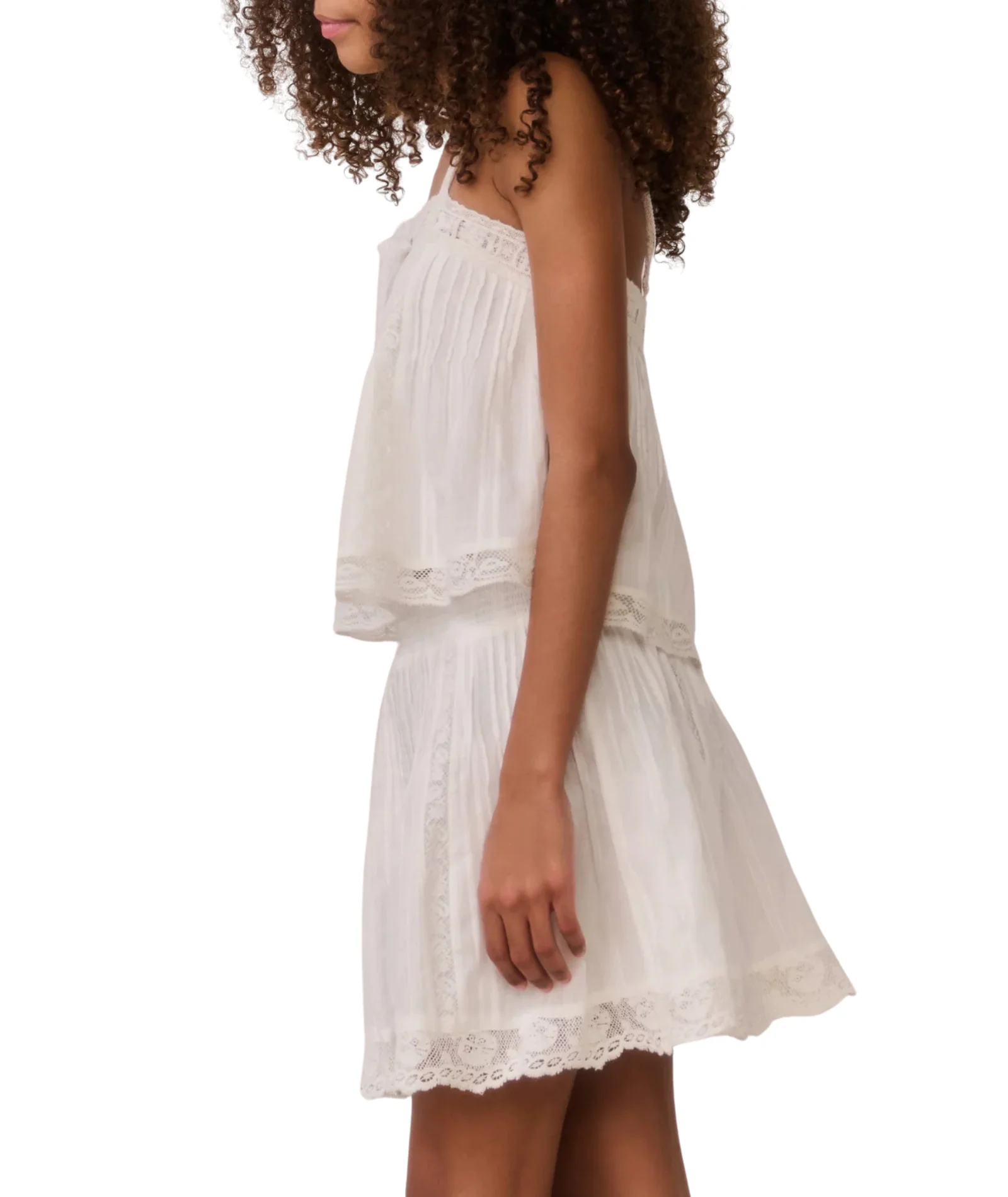 Love Shack Fancy Girls Solena Skirt White - Image 7