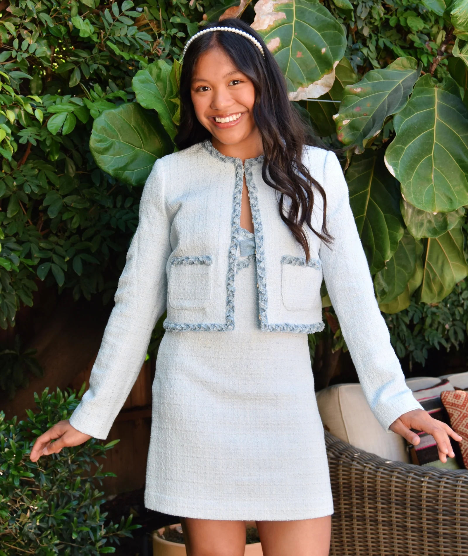 Love Shack Fancy Women Azula Jacket Wild River - Image 2