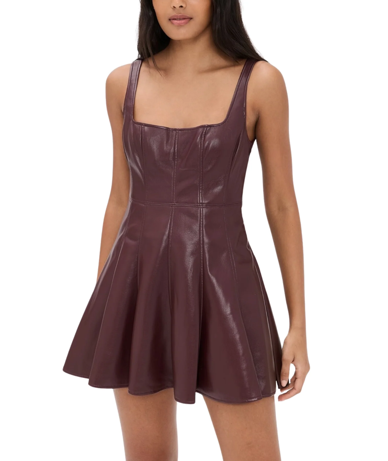 Love Shack Fancy Women Fauber Dress Oxblood - Image 3