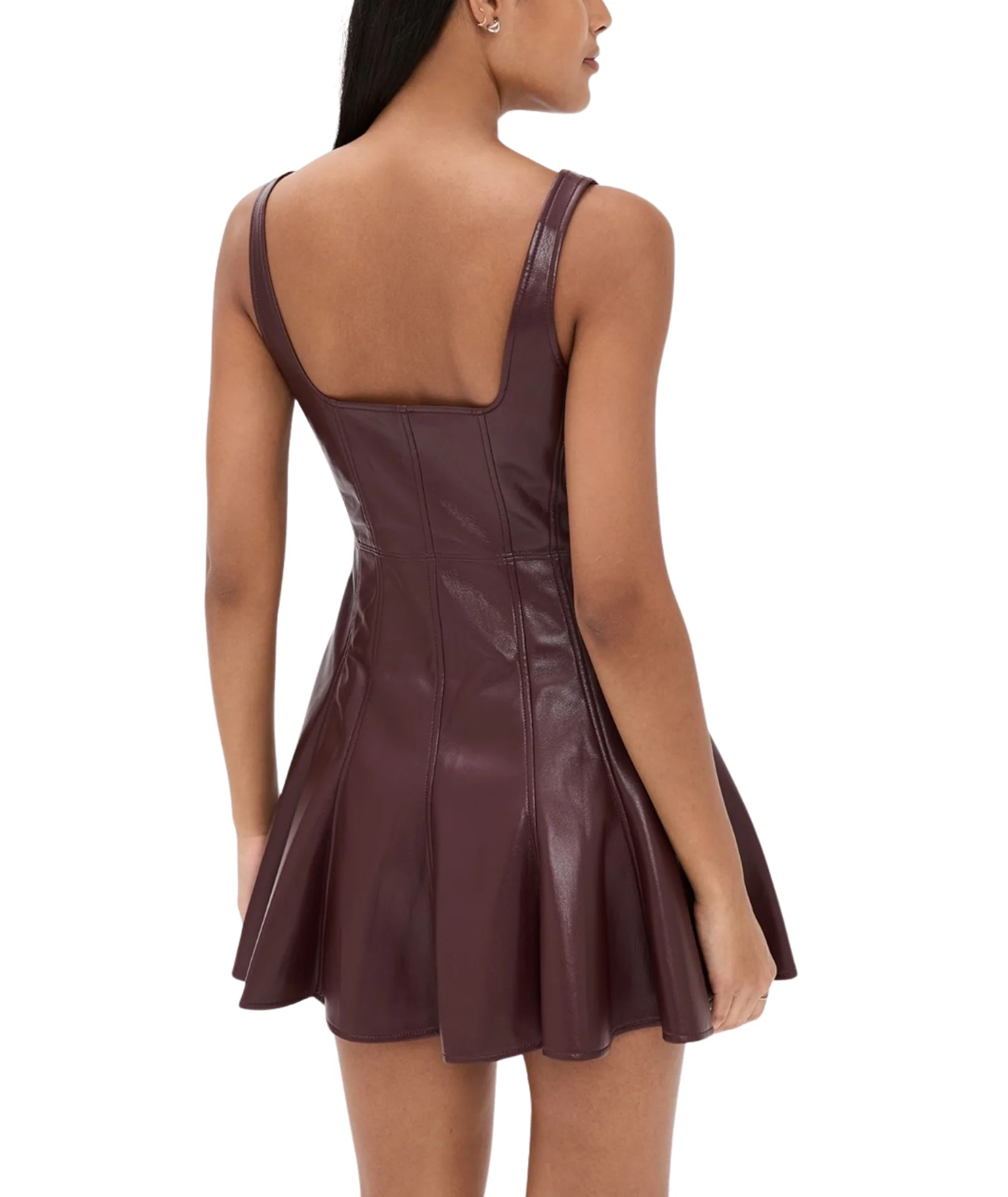 Love Shack Fancy Women Fauber Dress Oxblood - Image 4