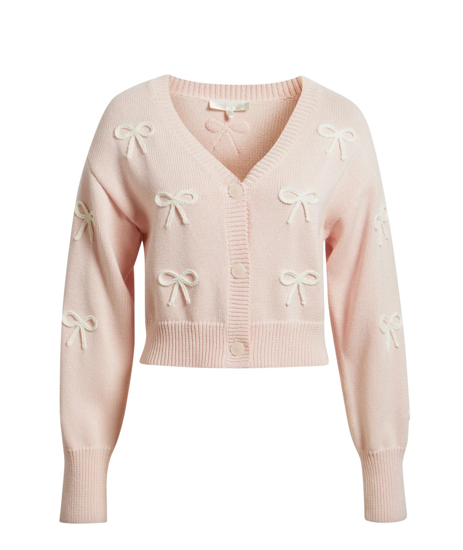 Love Shack Fancy Women Francette Cardigan Petal Meringue - Image 3