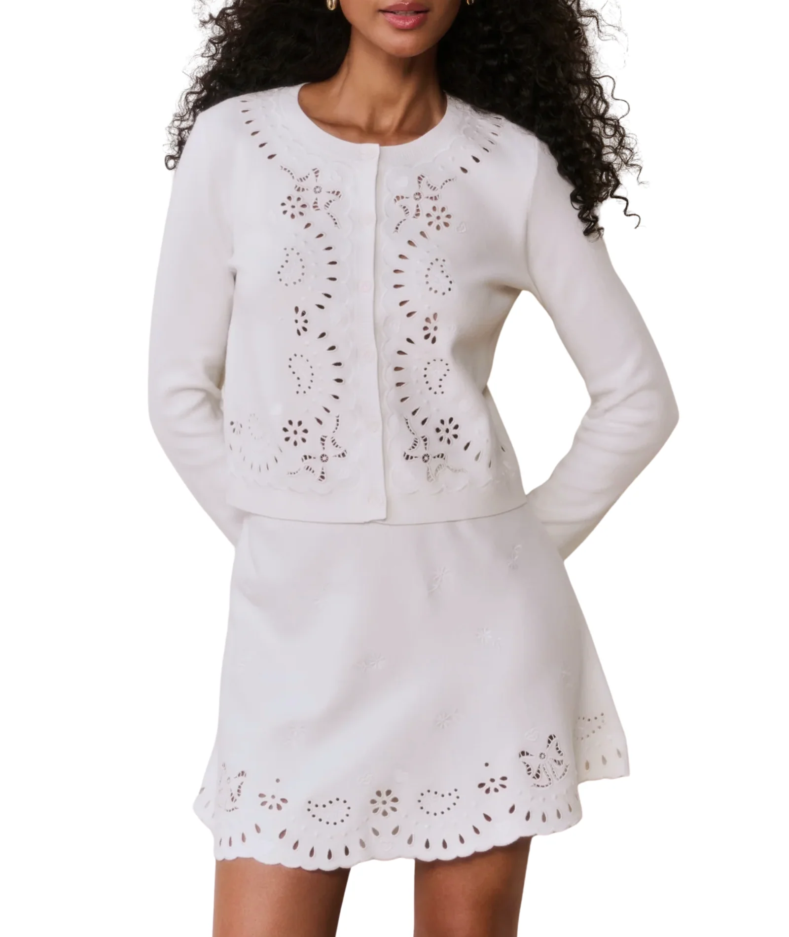 Love Shack Fancy Women Glindy Skirt White Vanilla - Image 2