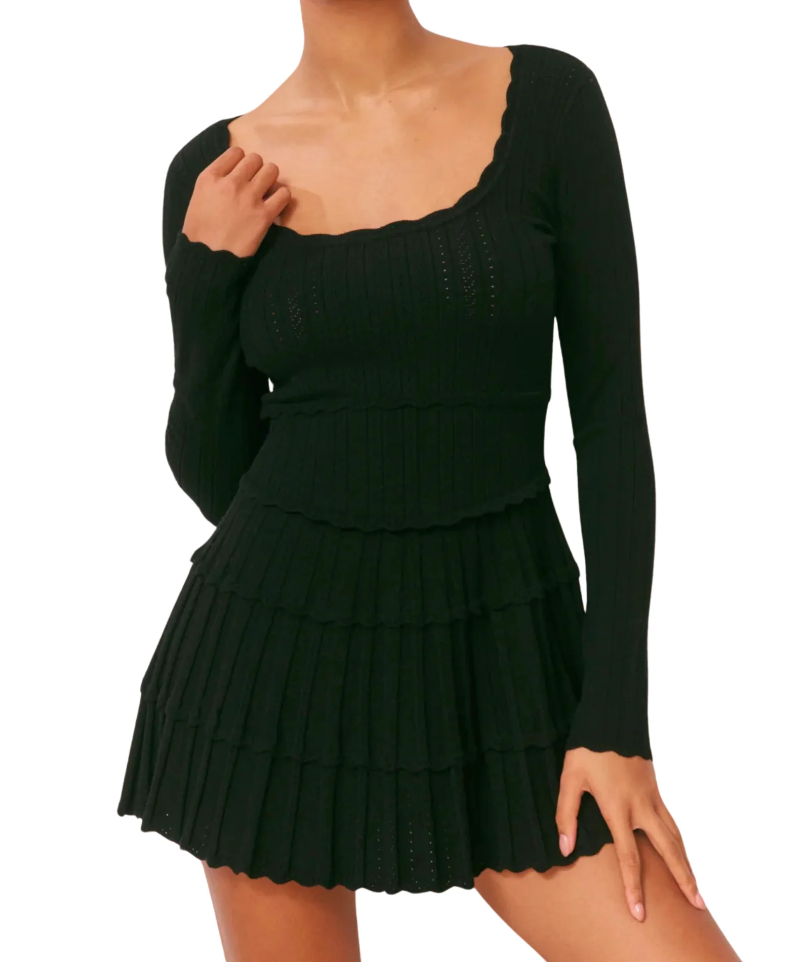 Love Shack Fancy Women Lavender Dress Black - Image 3