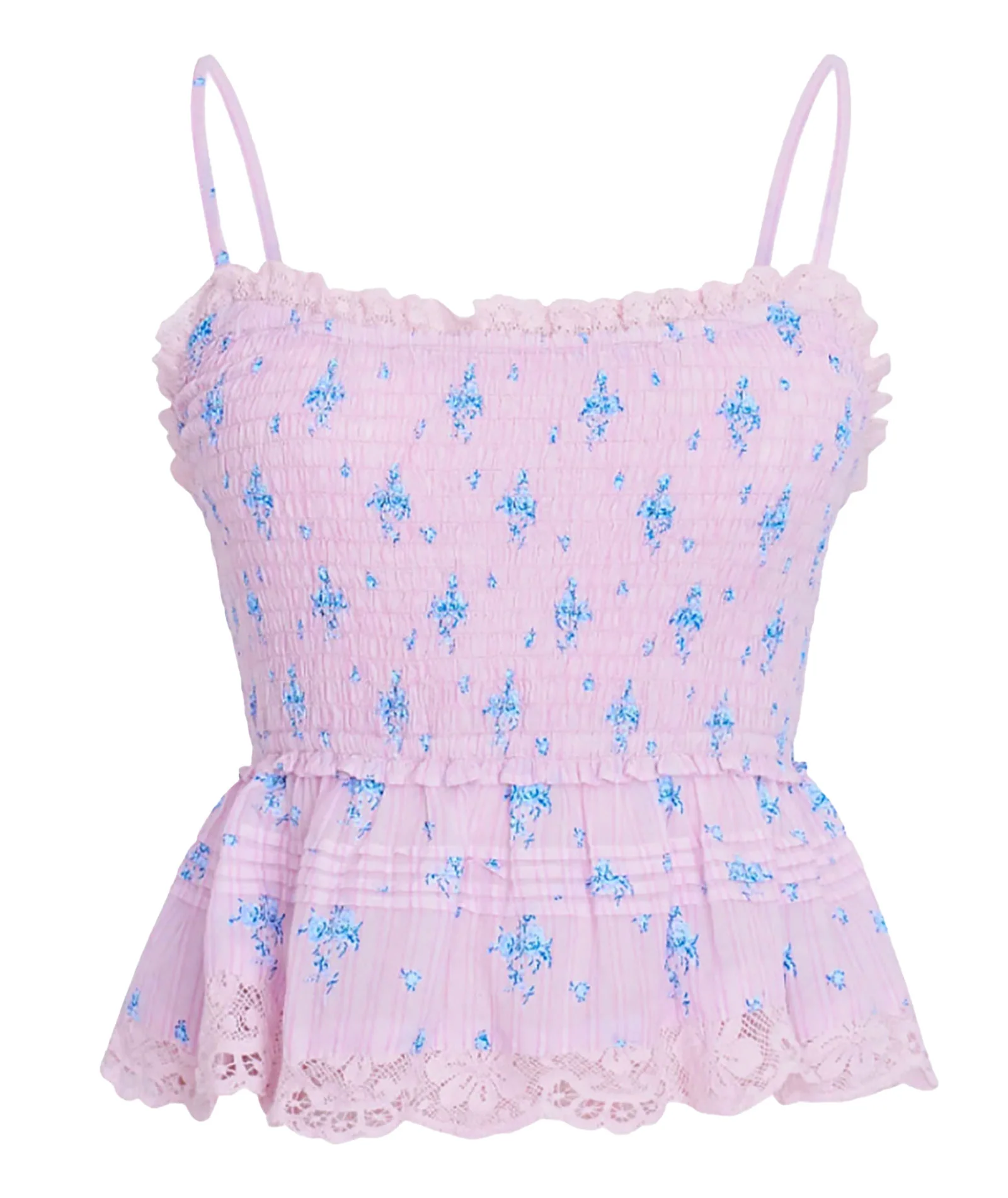 Love Shack Fancy Women Marzenia Top Lilac Tide - Image 4