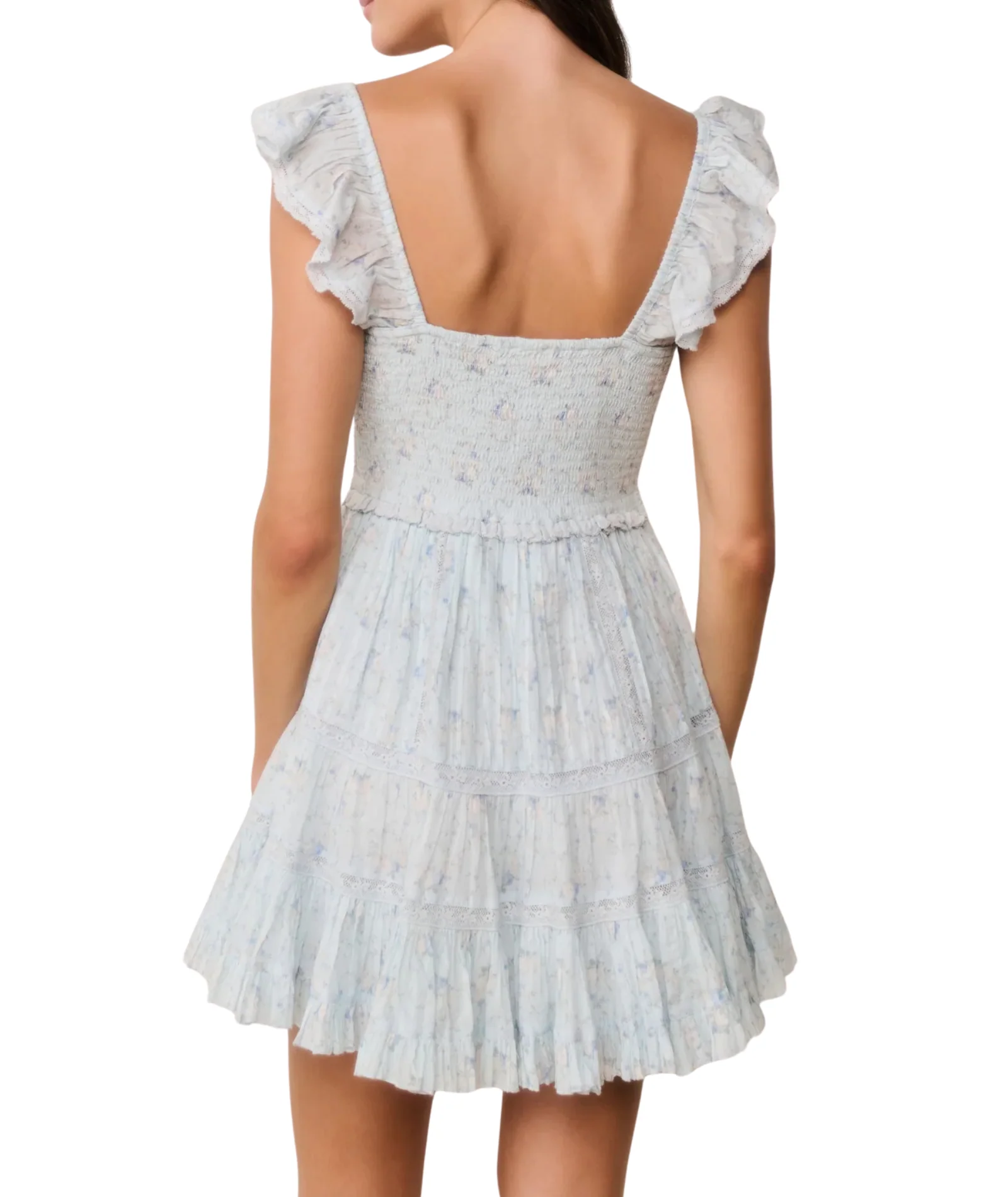 Love Shack Fancy Women Presline Dress Snowdrop Blue - Image 7