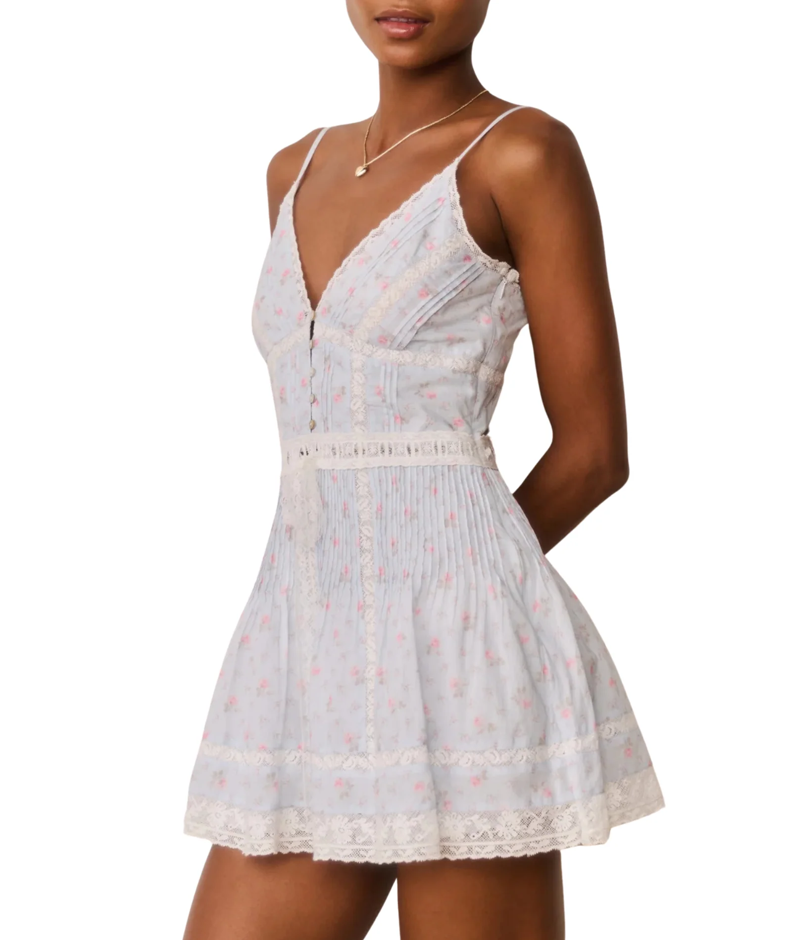 Love Shack Fancy Women Zirelle Dress Chapparal Blue - Image 5
