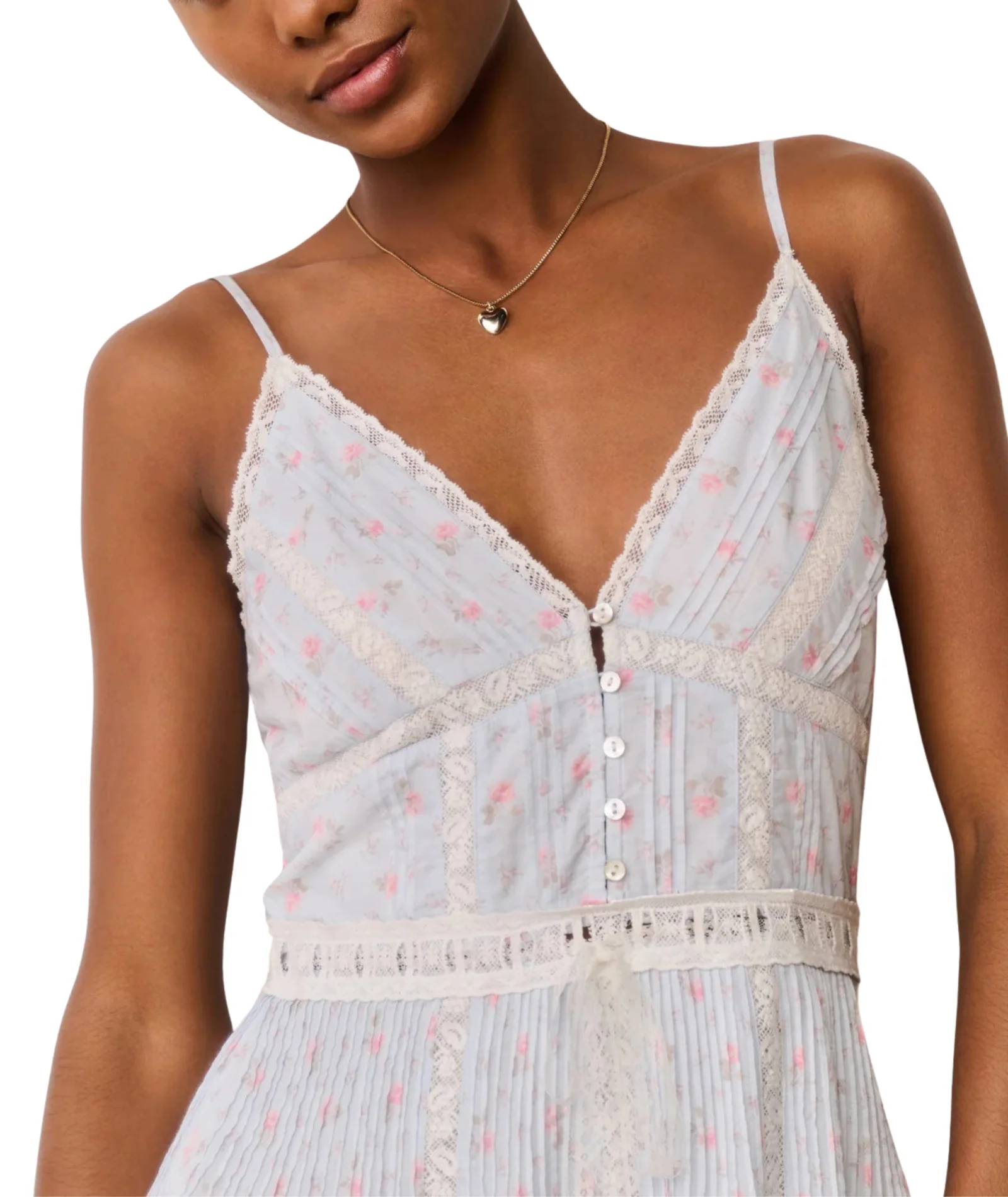 Love Shack Fancy Women Zirelle Dress Chapparal Blue - Image 7