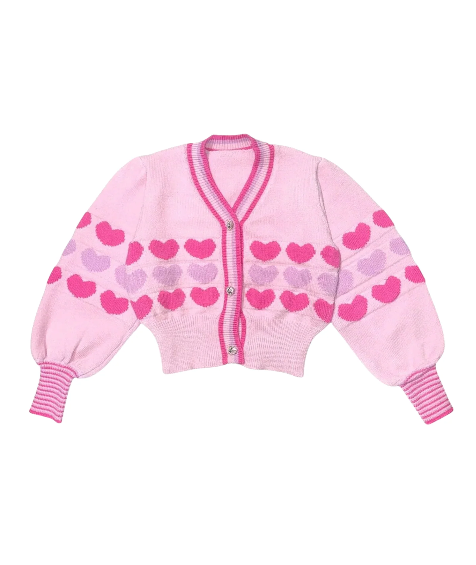 Mini Dreamers Girls Celine Heart Cardigan - Image 4