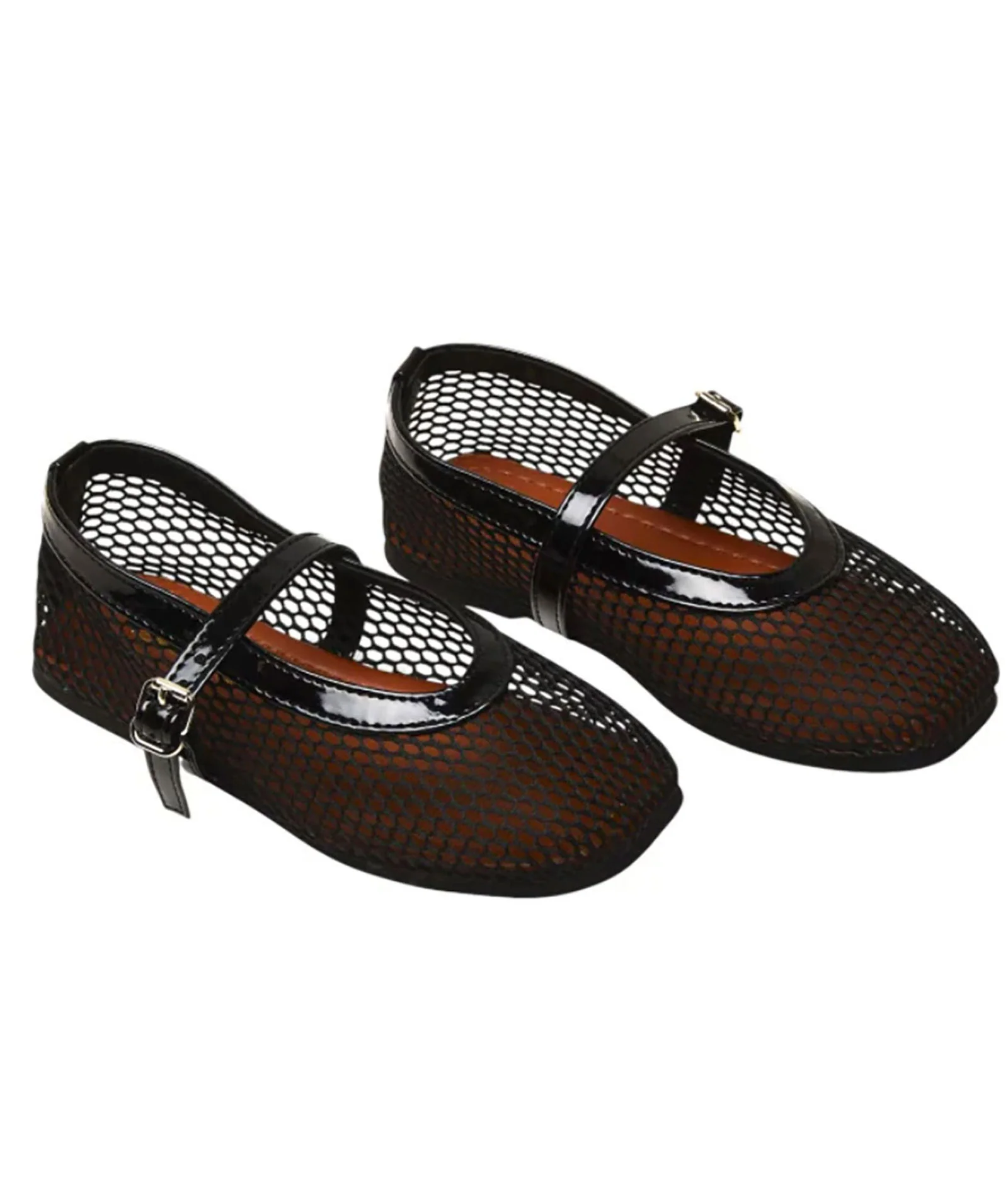 Mini Dreamers Girls Lala Mesh Ballet Flats - Image 4